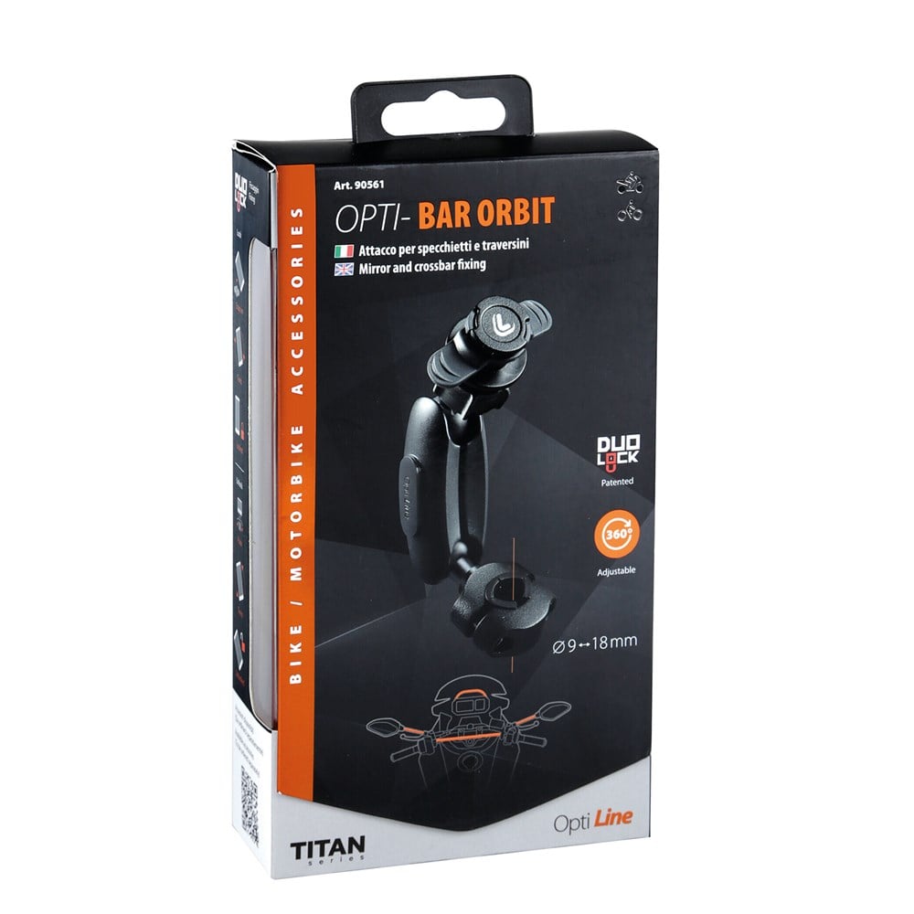 Lampa Titan Opti-Bar Orbit Uzatma Kollu Ayna ve Crossbar Telefon Bağlantı Aparatı 90561