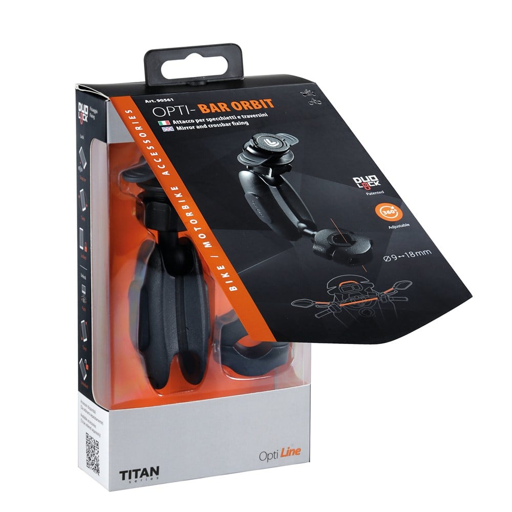 Lampa Titan Opti-Bar Orbit Uzatma Kollu Ayna ve Crossbar Telefon Bağlantı Aparatı 90561