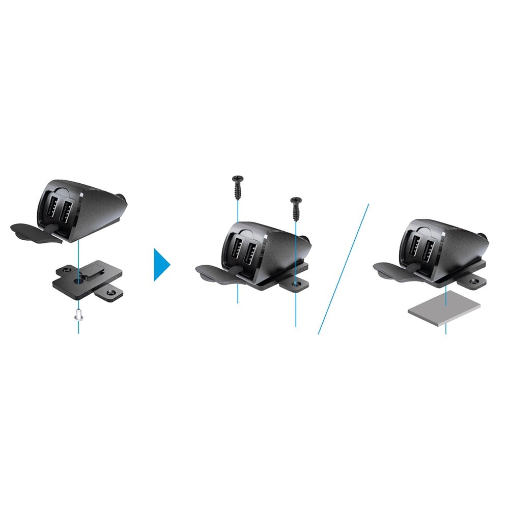 Lampa Usb-Fix Trek 2 IPX6 Su Geçirmez Ultra Hızlı Şarj Soketi 5400mA 12V/24V Yüzeye Monte 38827