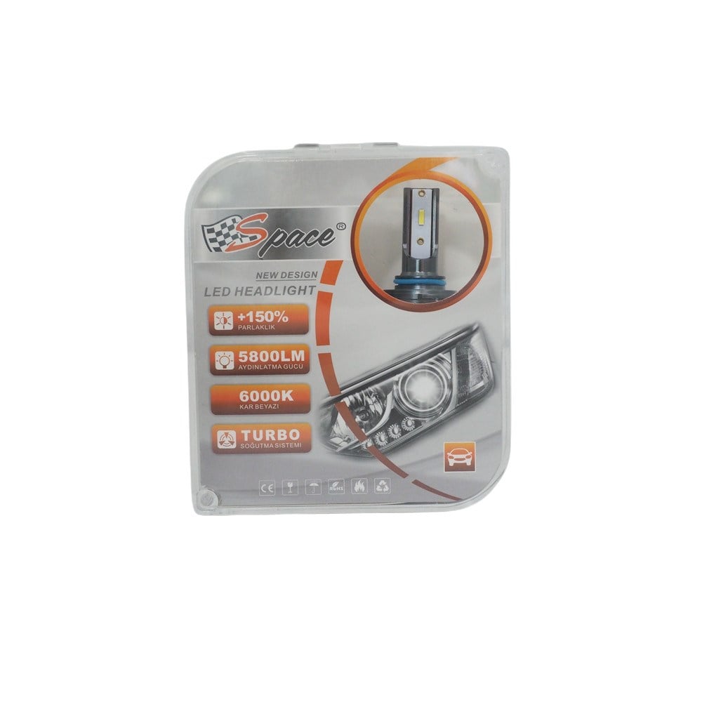Led far ampulü 6000K 9800LM 12V 9006 / LAAM916