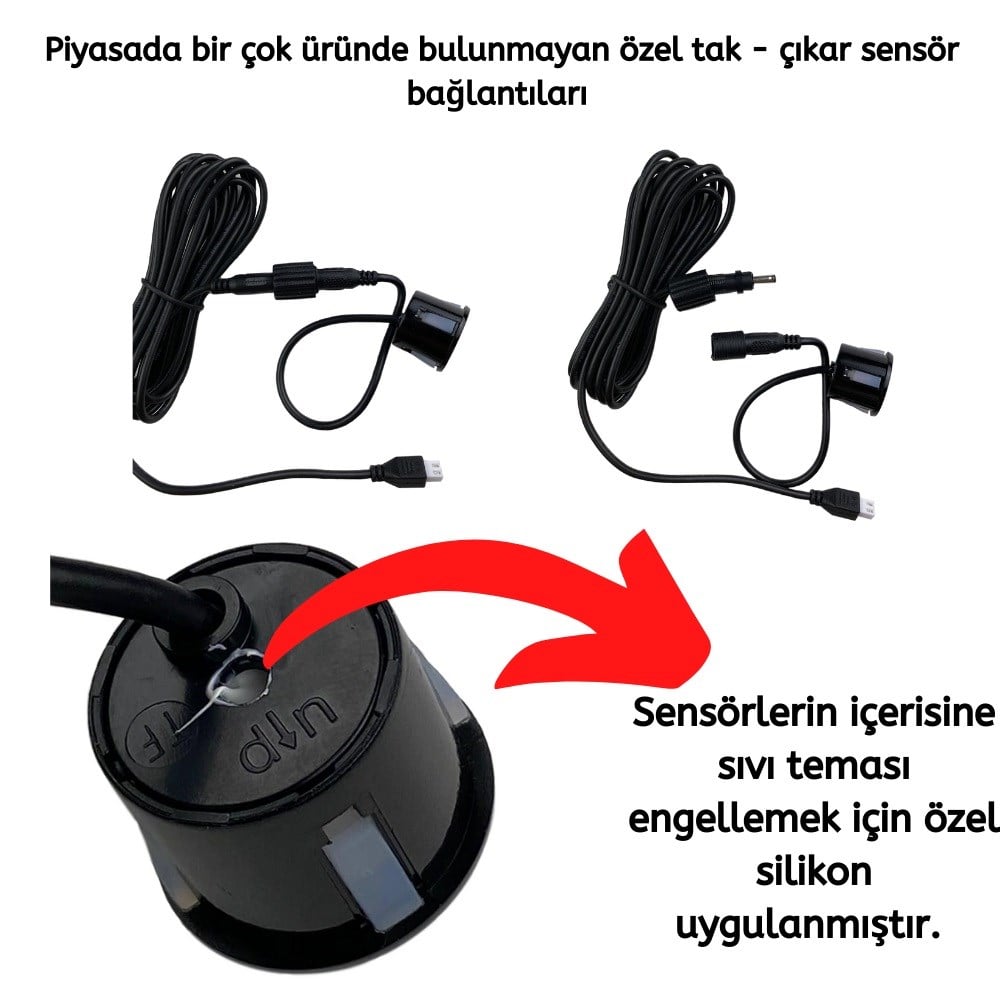 Space Park Sensörü Türkçe Sesli 22mm Beyaz / GUPR19-B