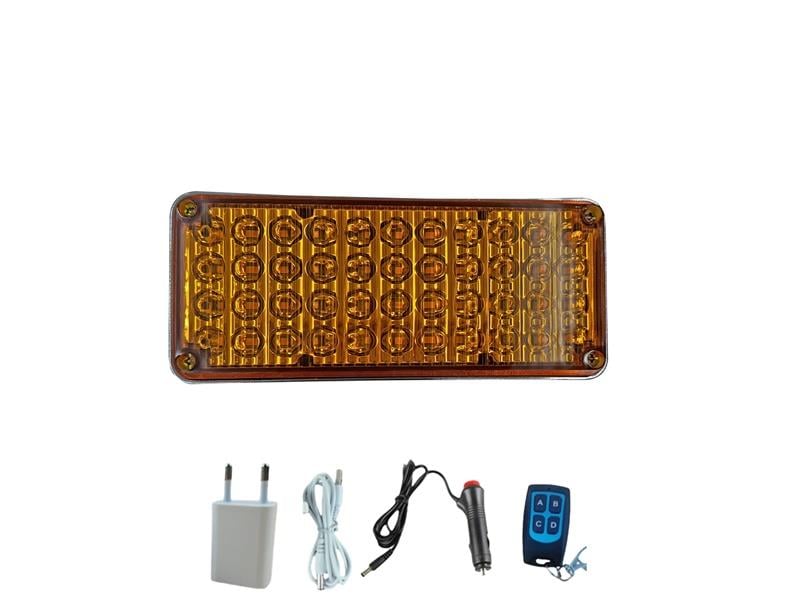 Tepe çakar lamba 44led amber kumandalı / LAPA119-1