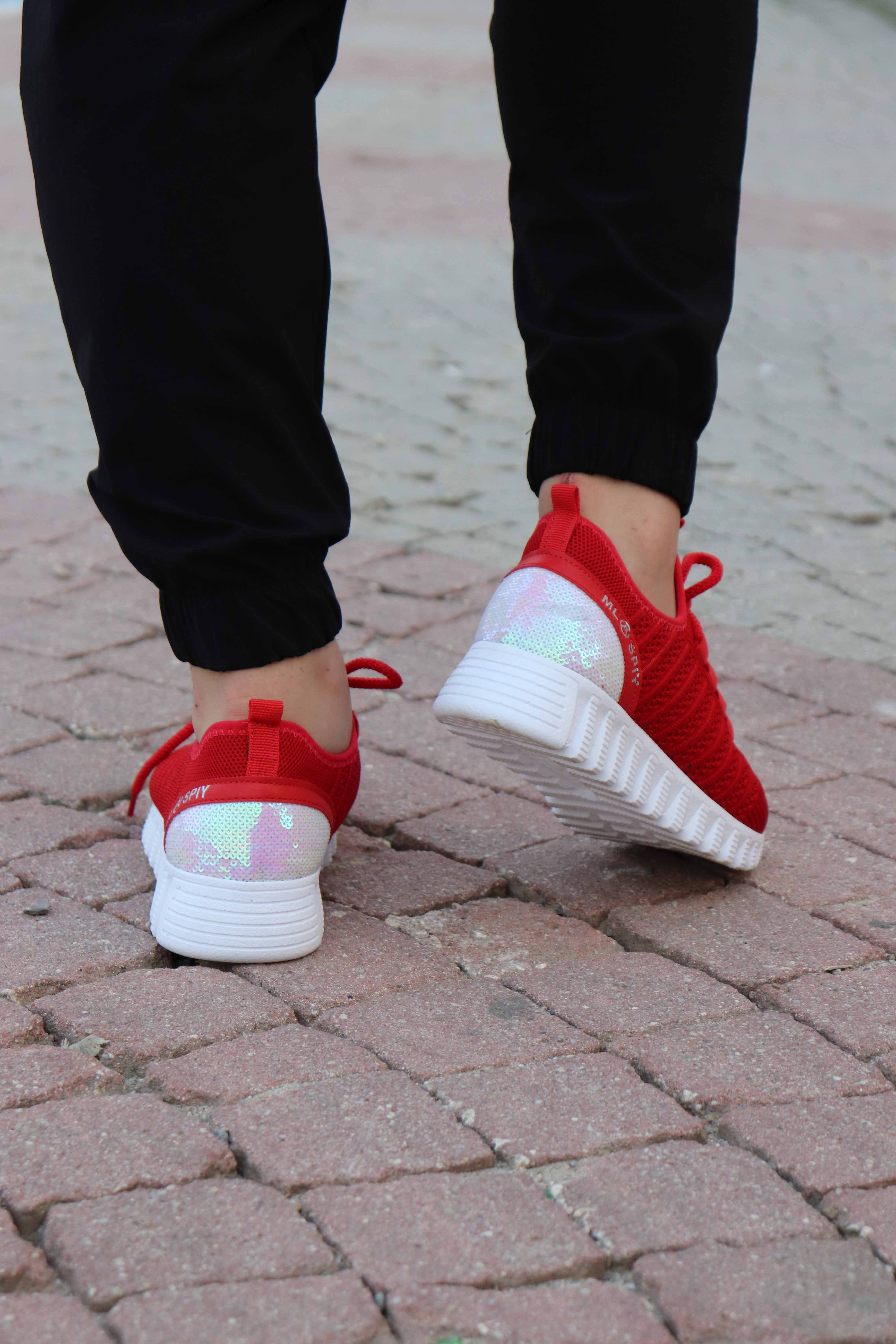 Arkası Payetli Triko Sneaker 611