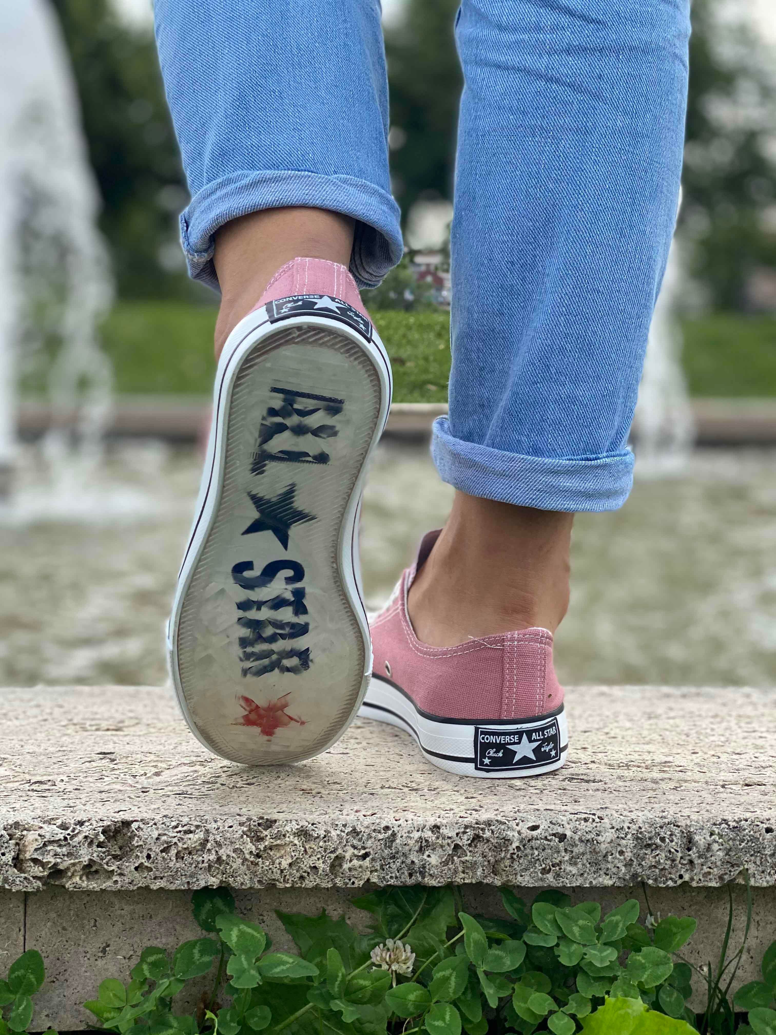 Converse Kadın Ayakkabı İmitasyon - GÜL KURUSU