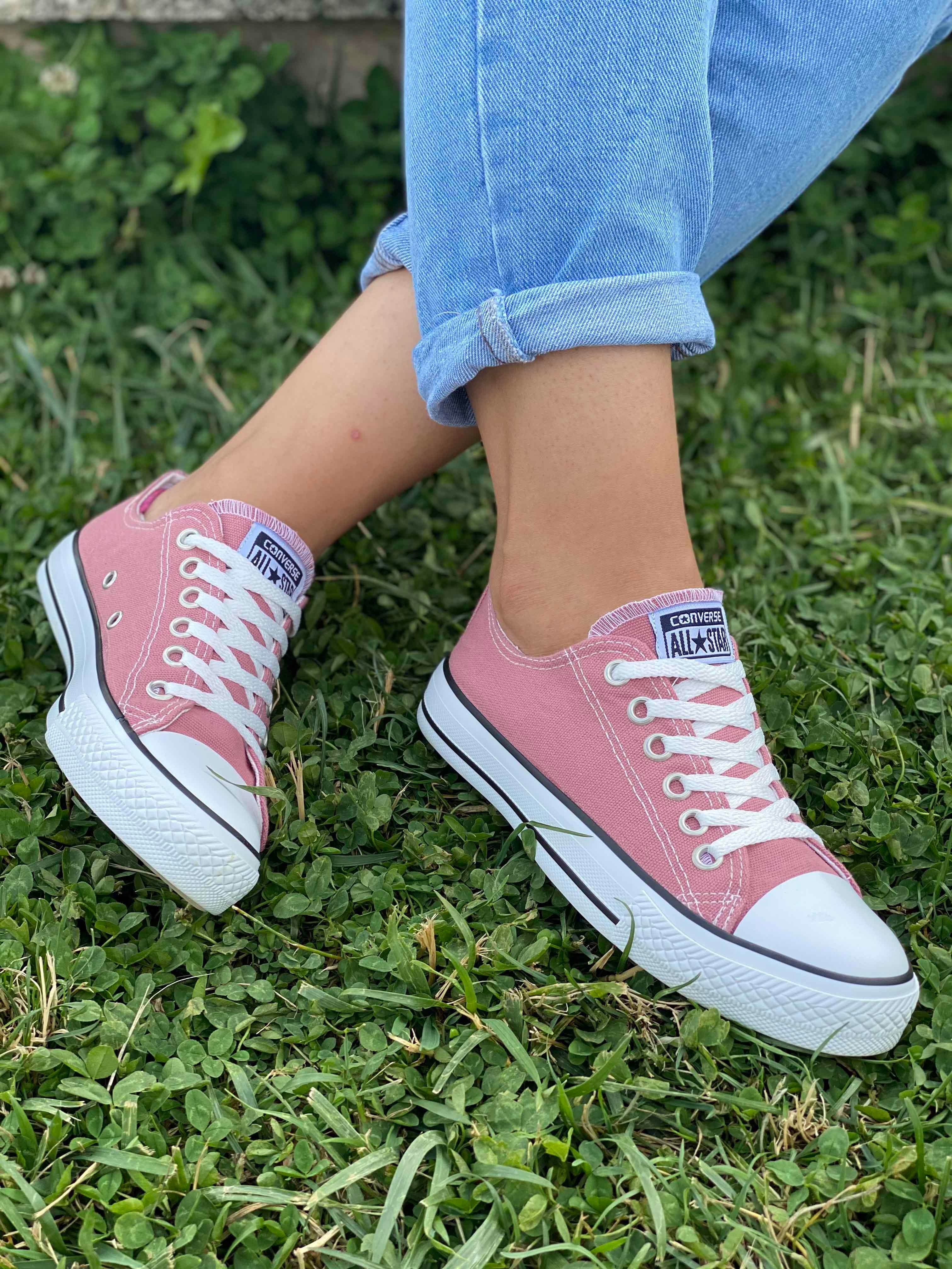 Converse Kadın Ayakkabı İmitasyon - GÜL KURUSU