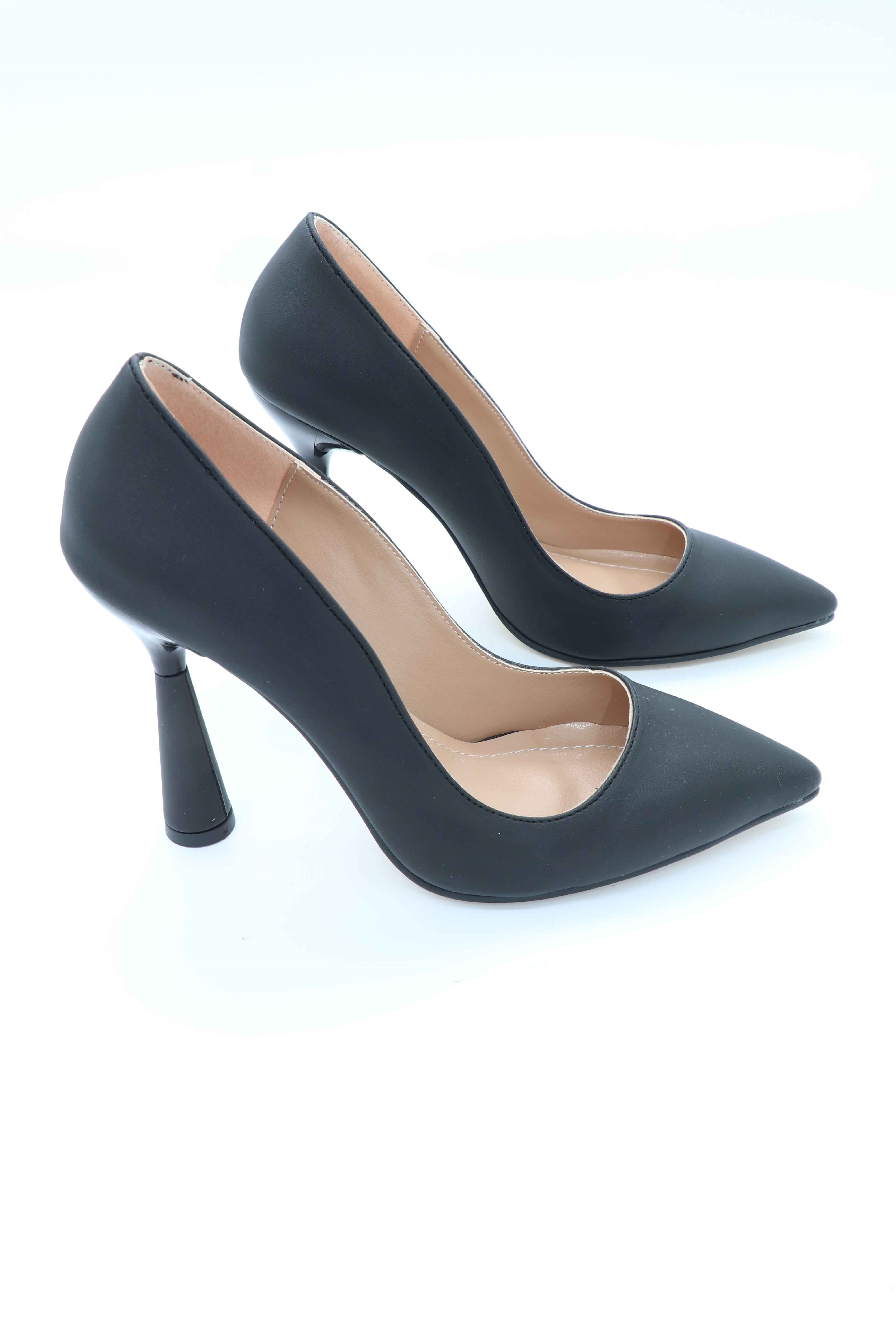 Deri Kabusu Saten Kadın Stiletto Ayakkabı Mj-101