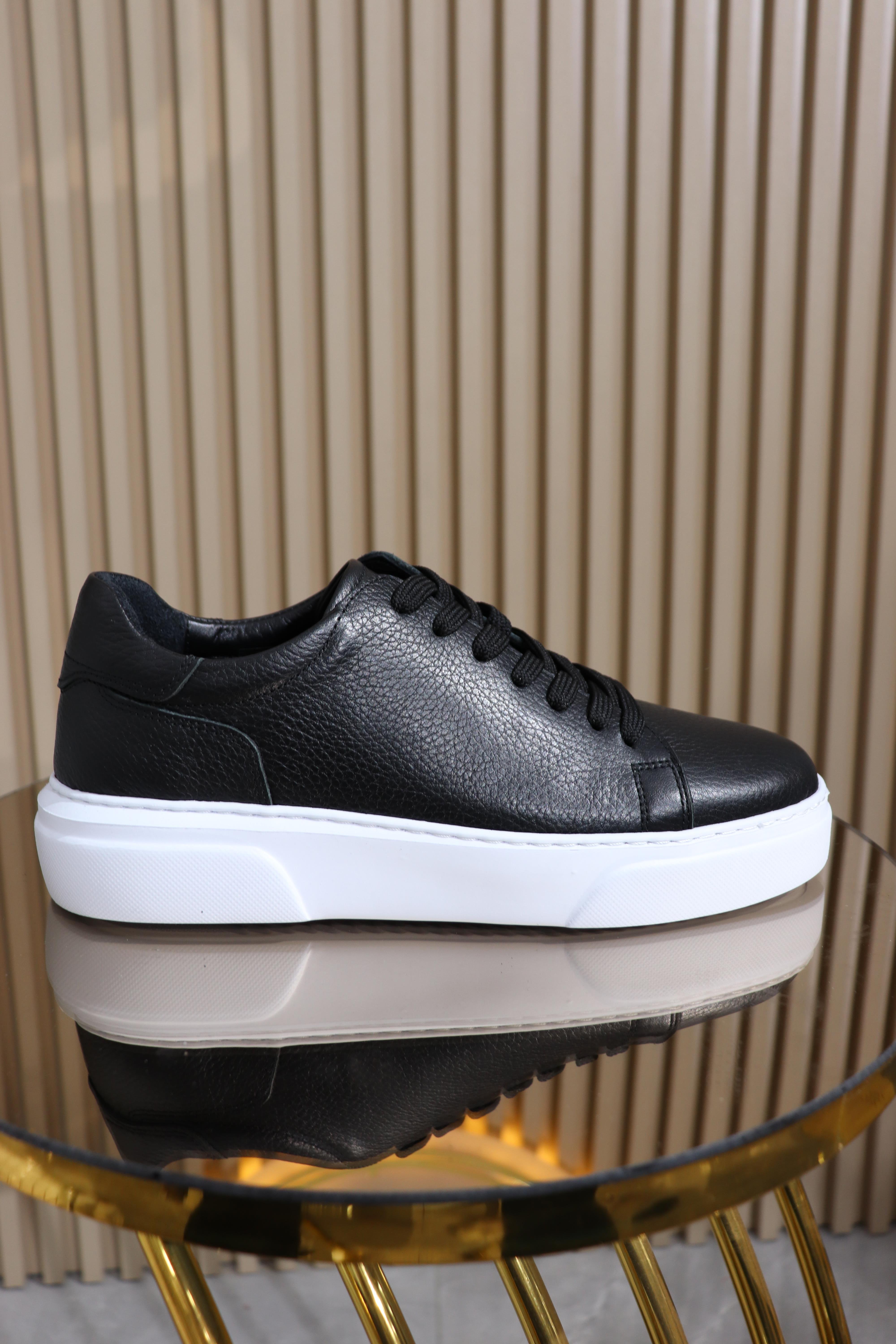 HAKİKİ DERİ BAĞCIKLI ERKEK SPOR AYAKKABI S-005