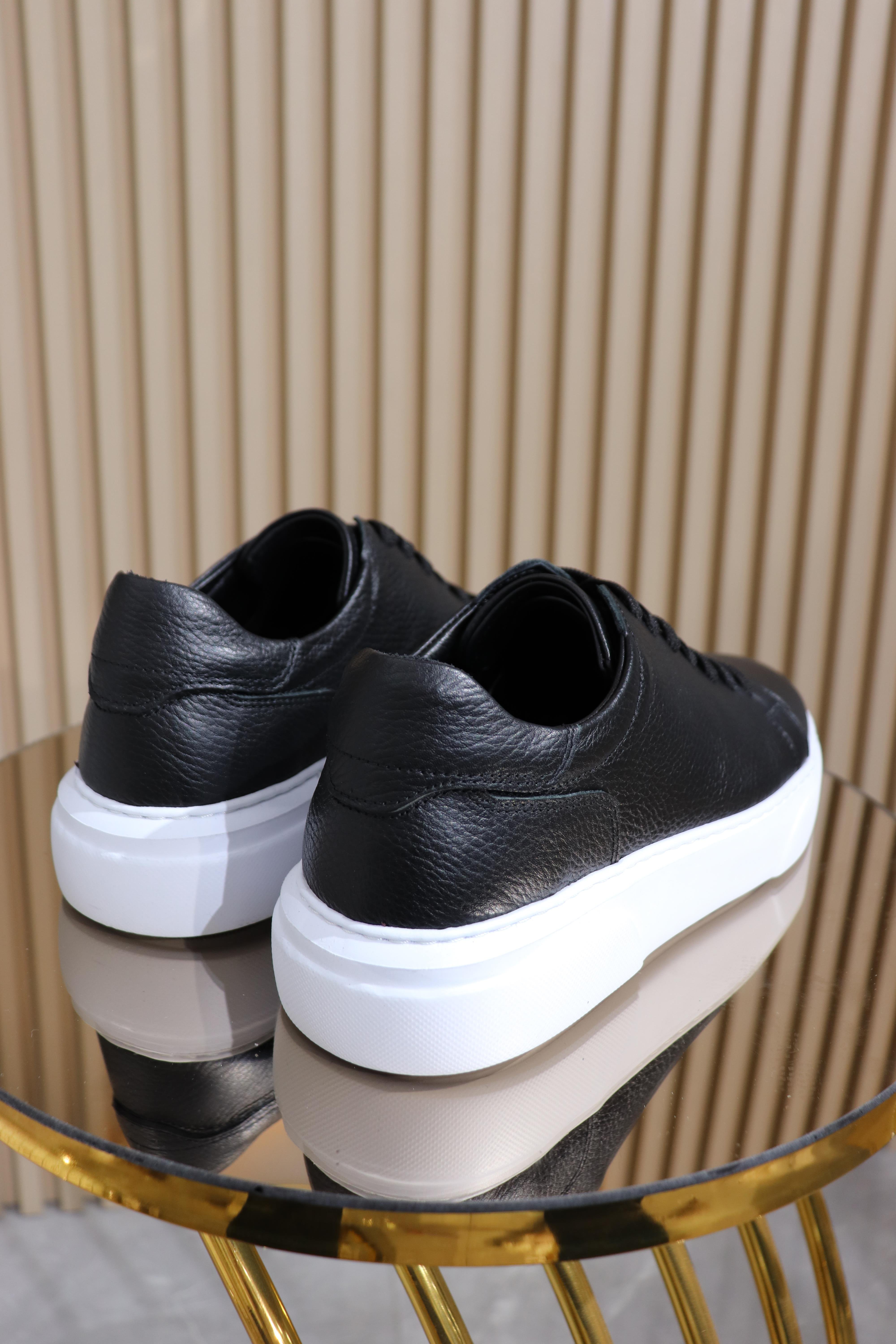 HAKİKİ DERİ BAĞCIKLI ERKEK SPOR AYAKKABI S-005