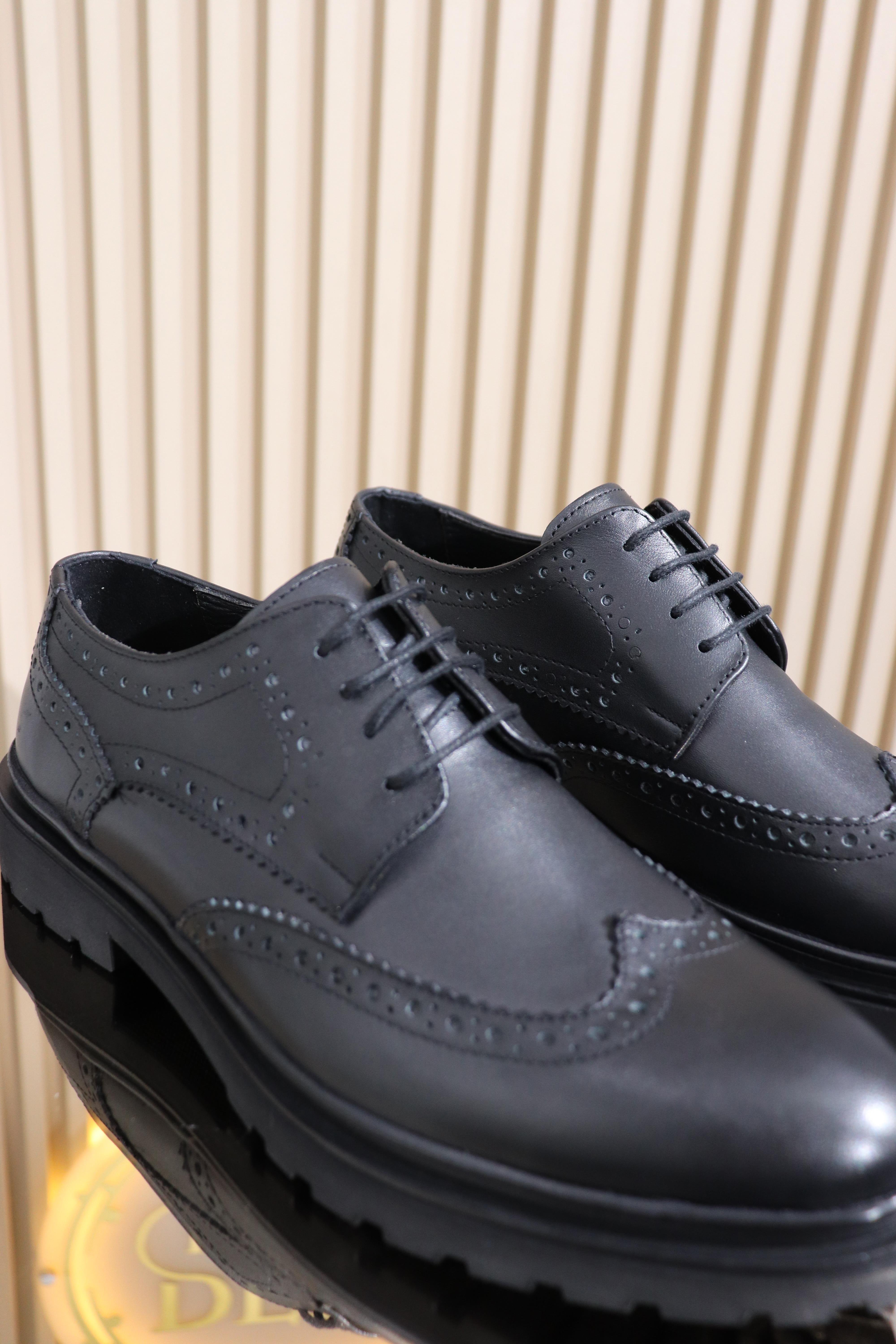 HAKİKİ DERİ DESENLİ ERKEK KUNDURA K-001