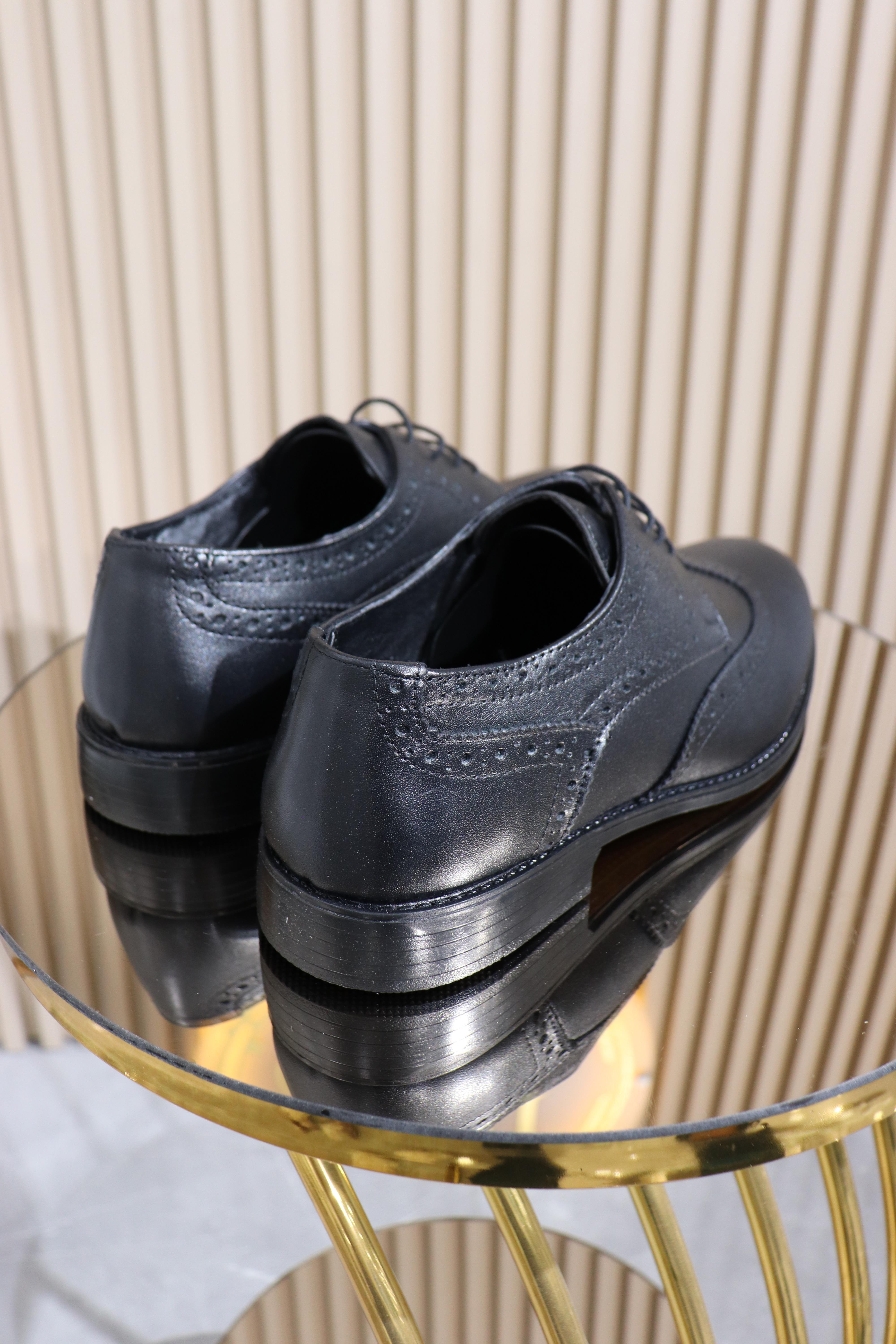 HAKİKİ DERİ DESENLİ ERKEK KUNDURA K-003