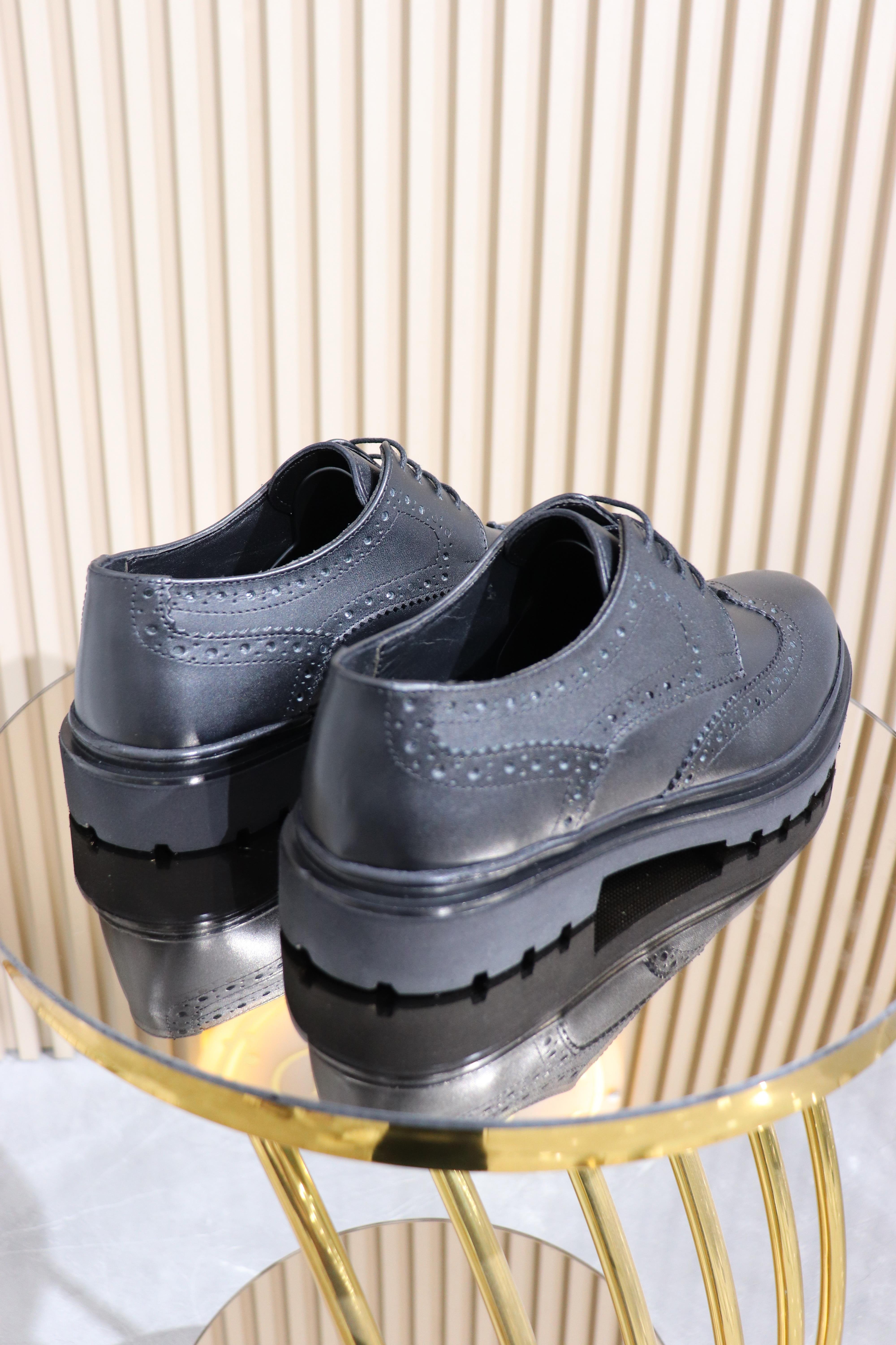 HAKİKİ DERİ DESENLİ ERKEK KUNDURA K-001