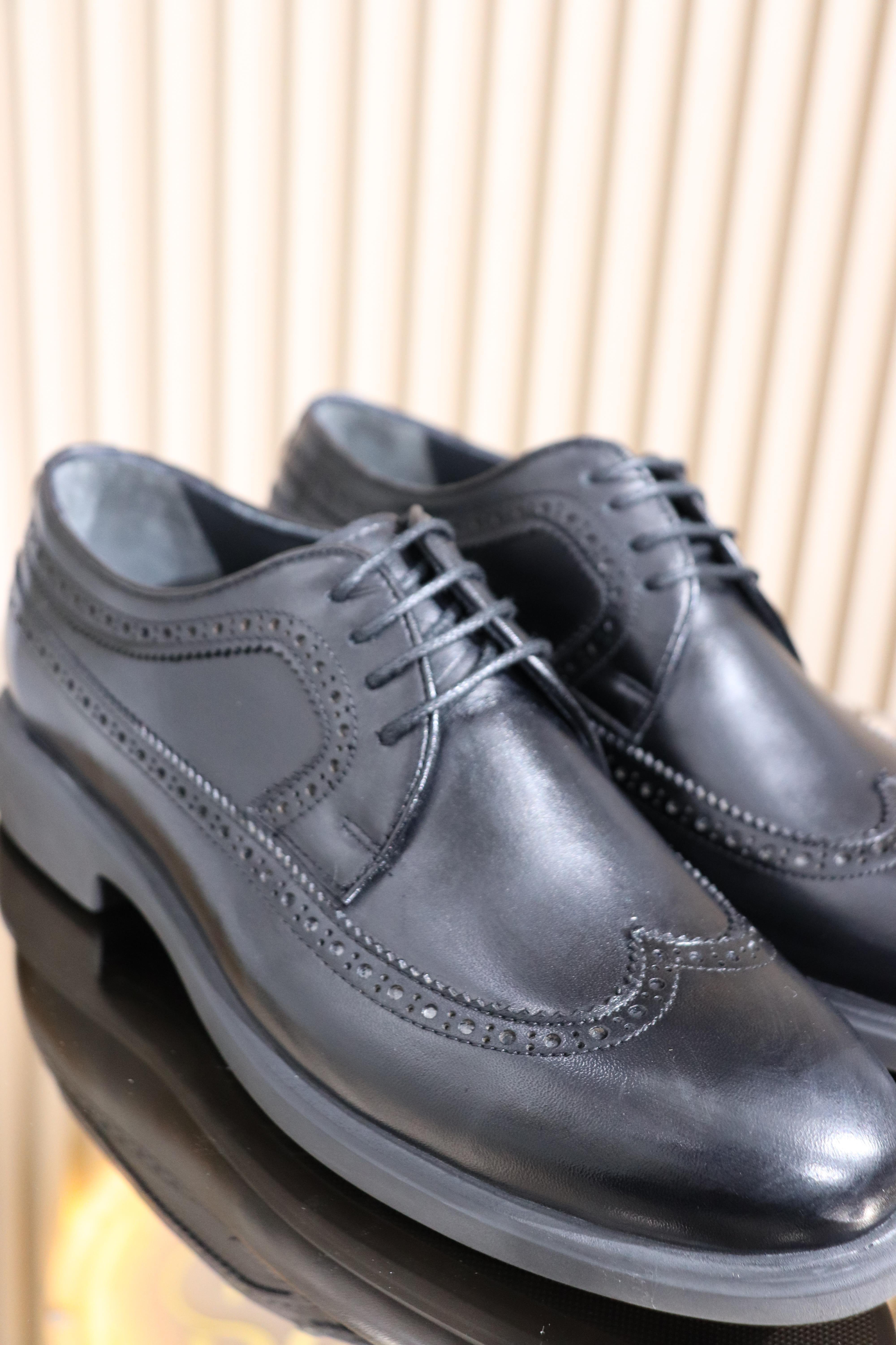 HAKİKİ DERİ DESENLİ ERKEK KUNDURA K-007