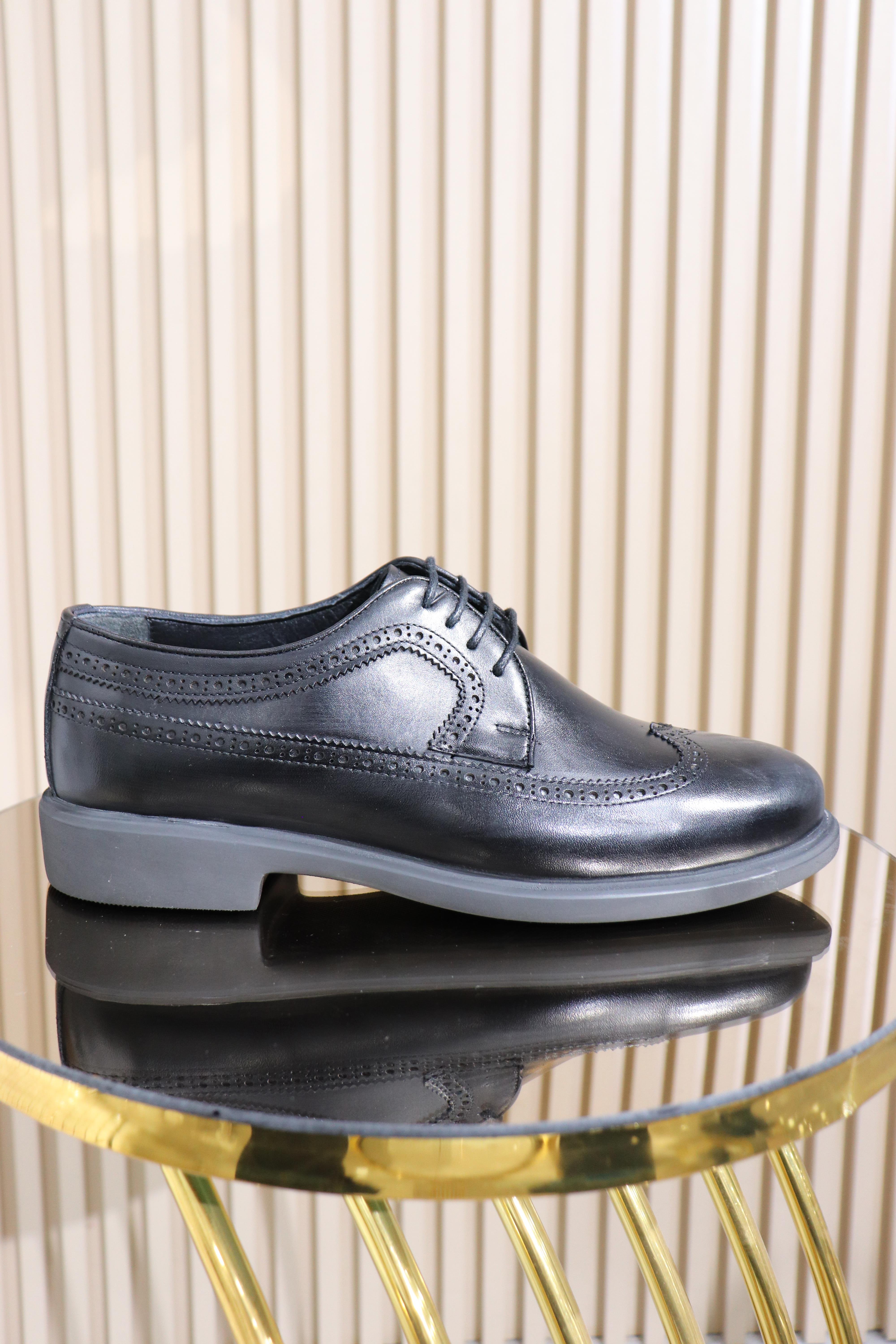 HAKİKİ DERİ DESENLİ ERKEK KUNDURA K-007