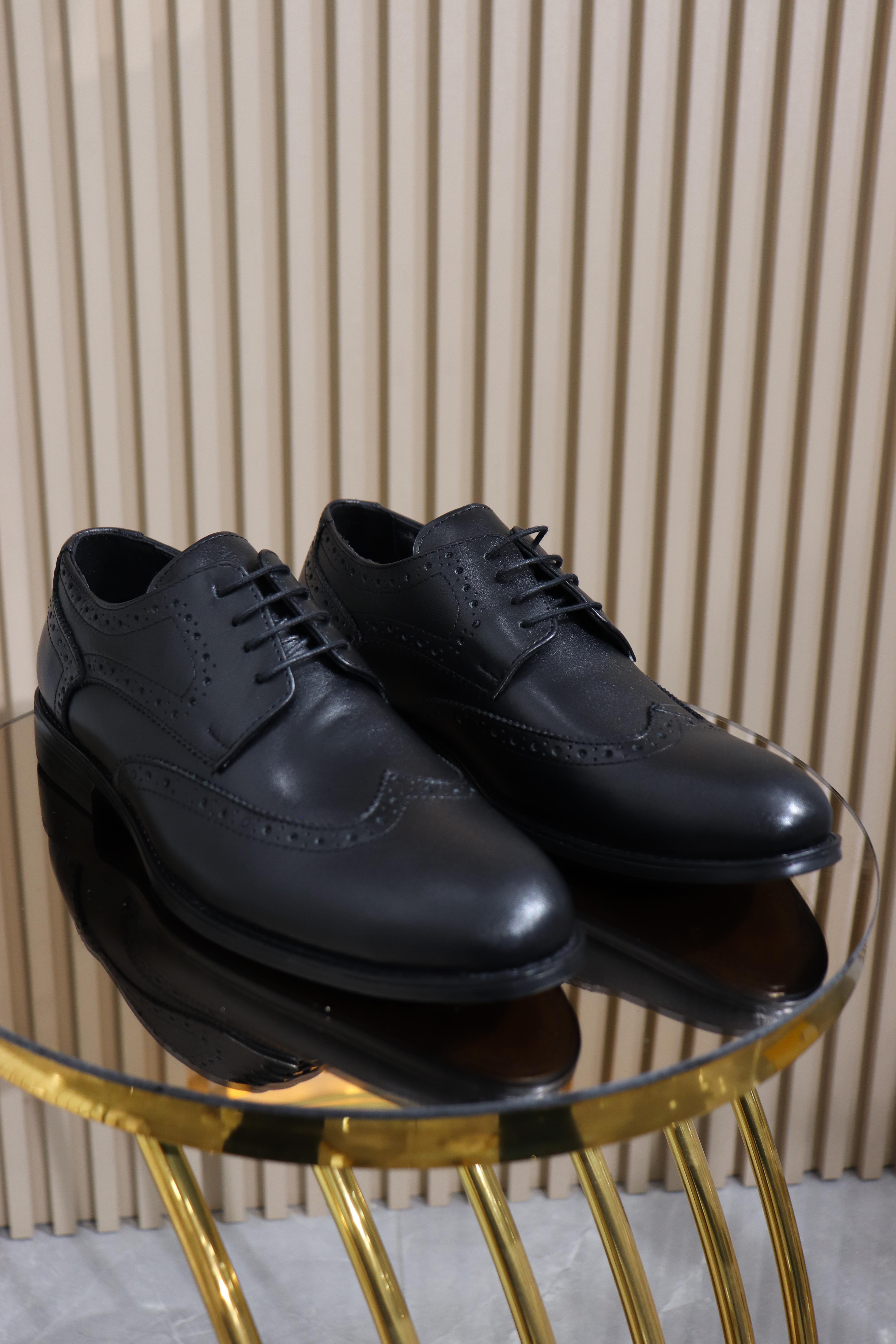 HAKİKİ DERİ DESENLİ ERKEK KUNDURA K-003