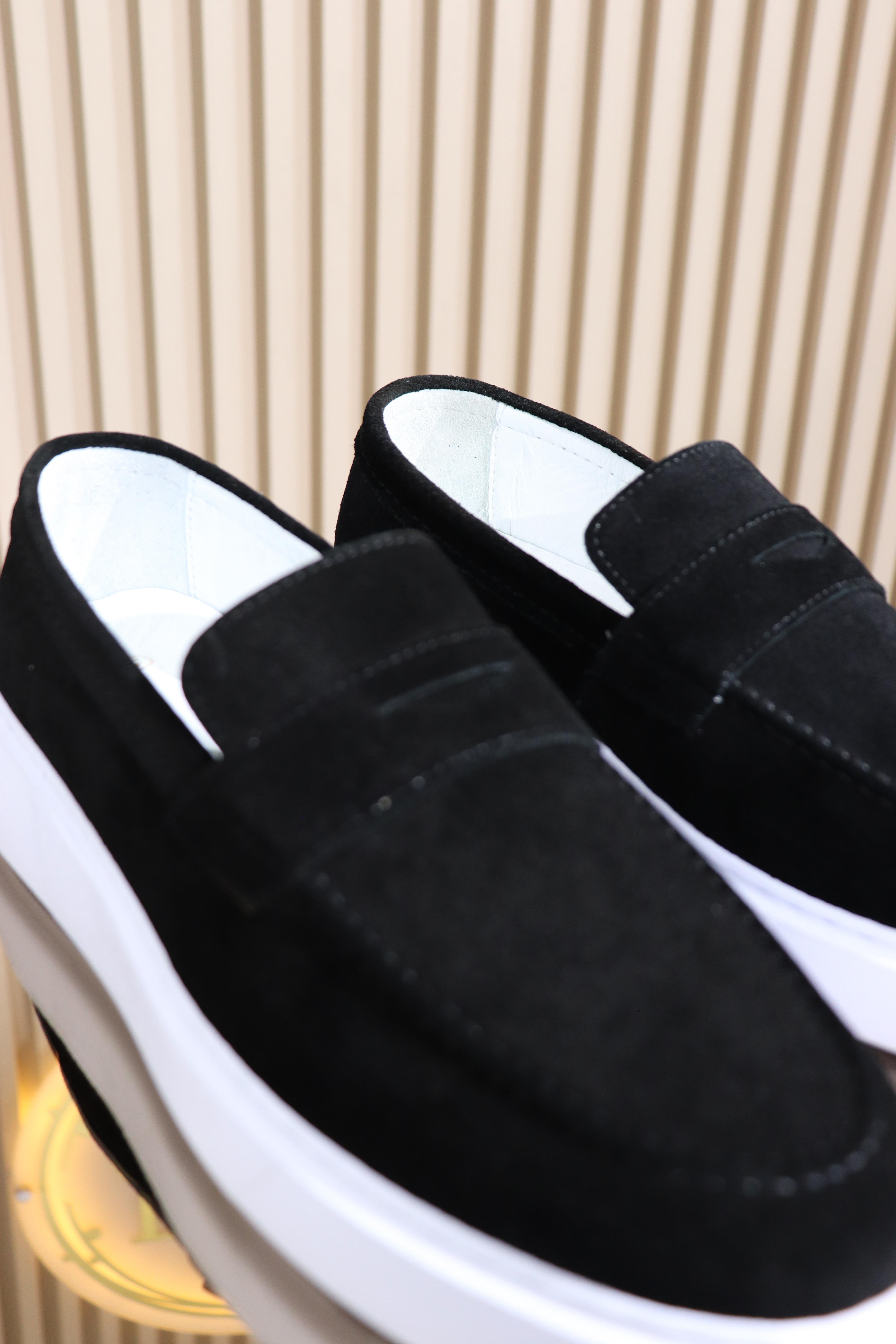 HAKİKİ DERİ KEMERLİ ERKEK MAKOSEN AYAKKABI M-001