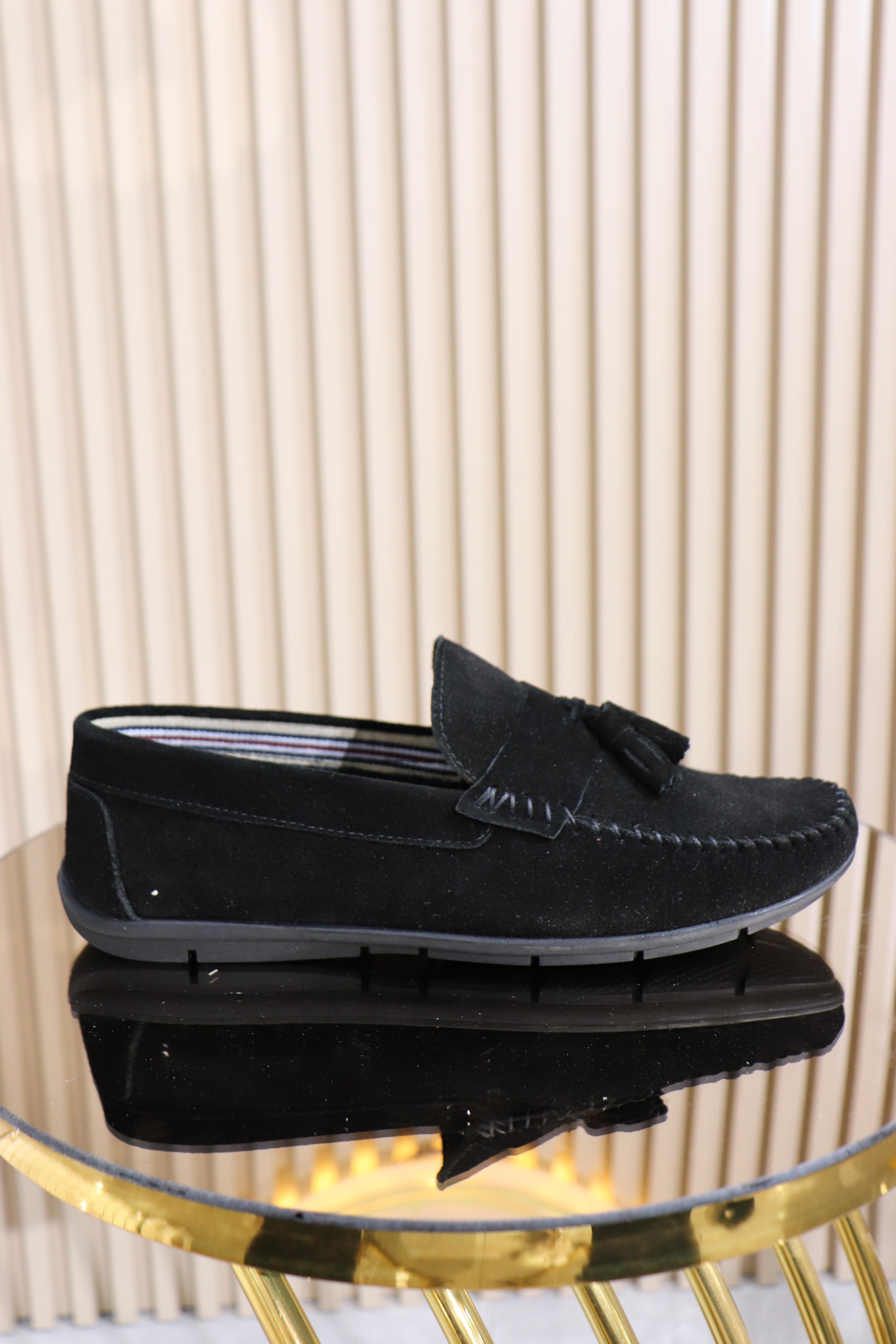 HAKİKİ DERİ PÜSKÜLLÜ ERKEK BABET AYAKKABI B-006