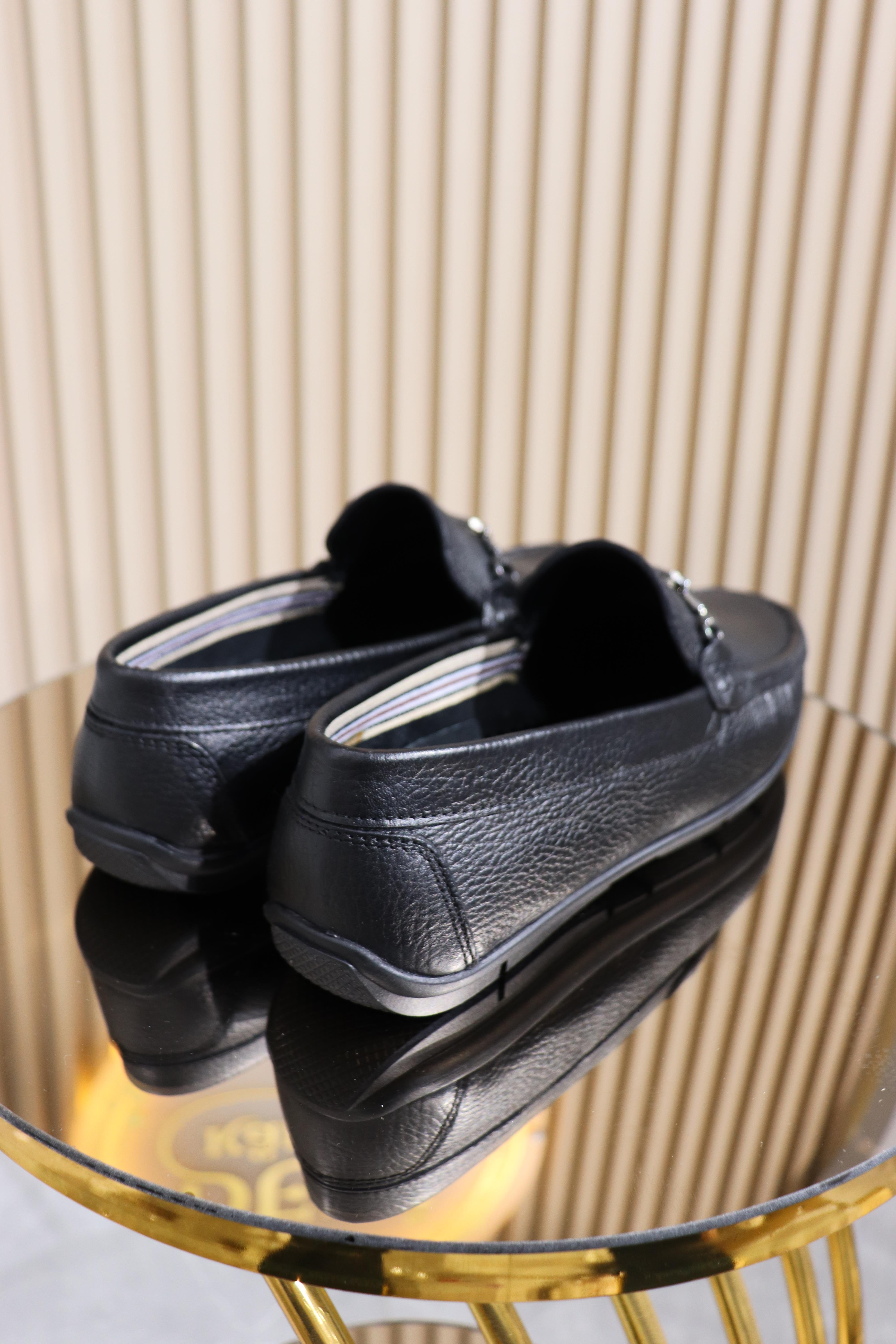 HAKİKİ DERİ TOKALI ERKEK BABET AYAKKABI B-008