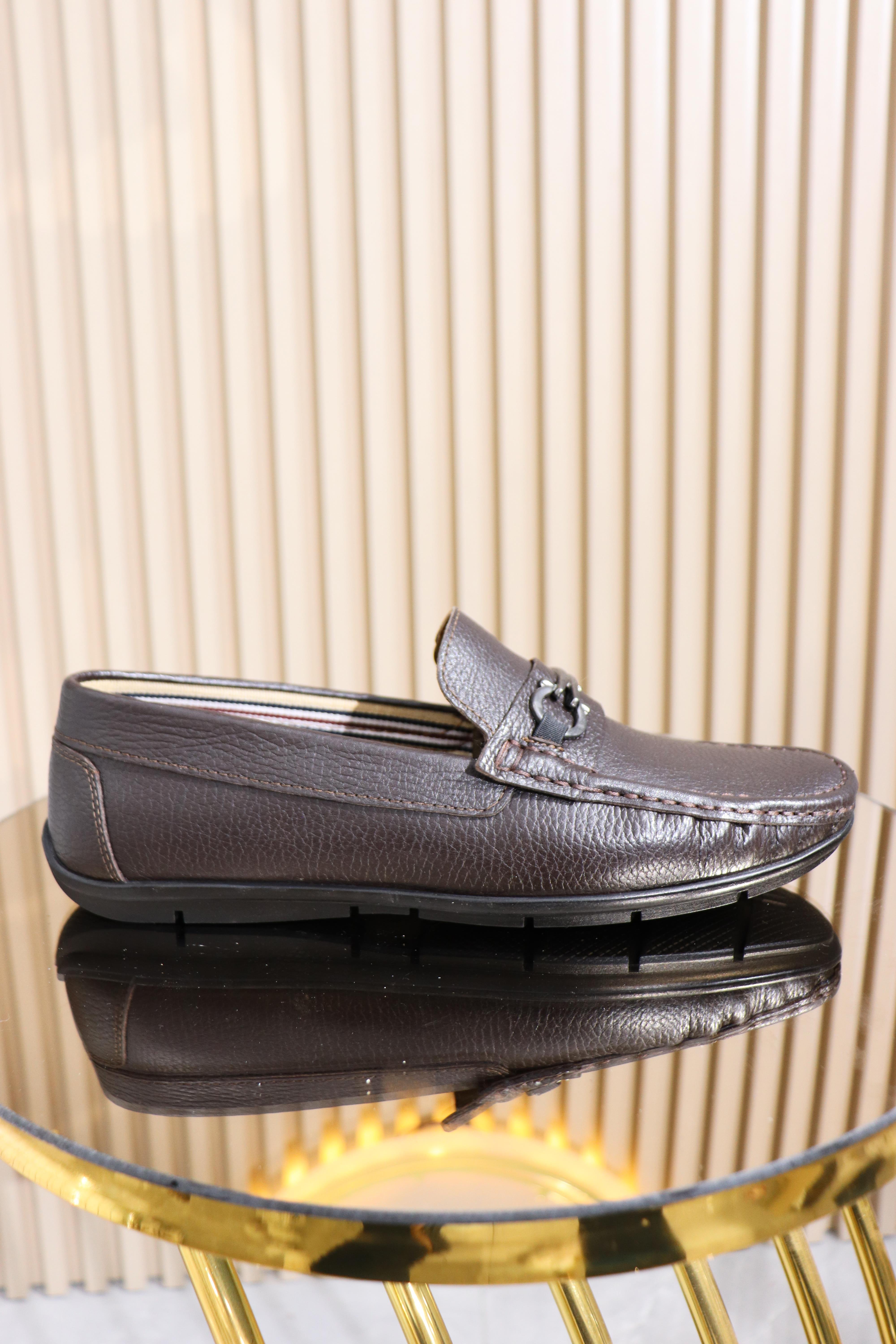 HAKİKİ DERİ TOKALI ERKEK BABET AYAKKABI B-002