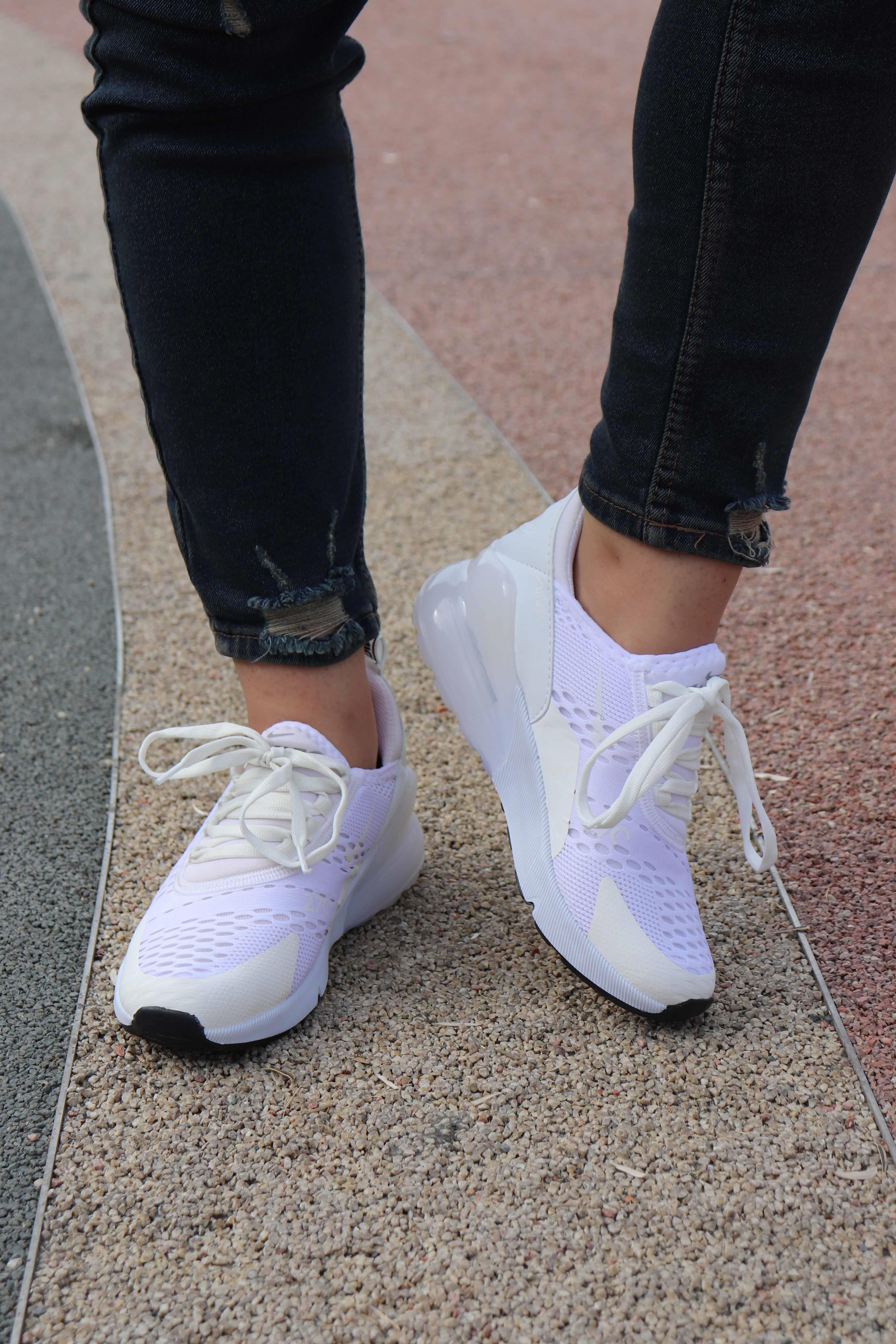 Trend Silikon Taban Sneaker 602 - BEYAZ