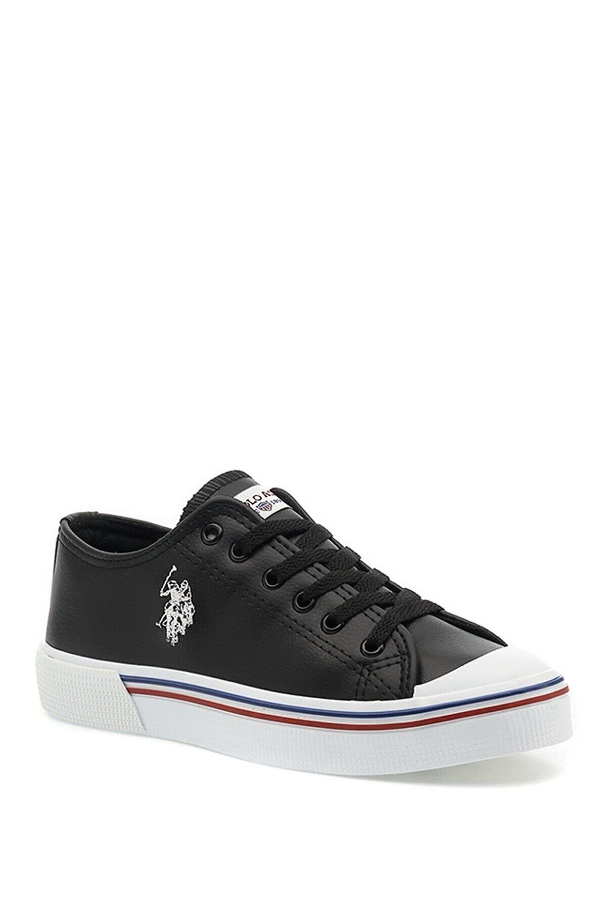 U.S Polo Assn. Unisex Cilt Sneaker Penelope Hıgh Wt - SIYAH