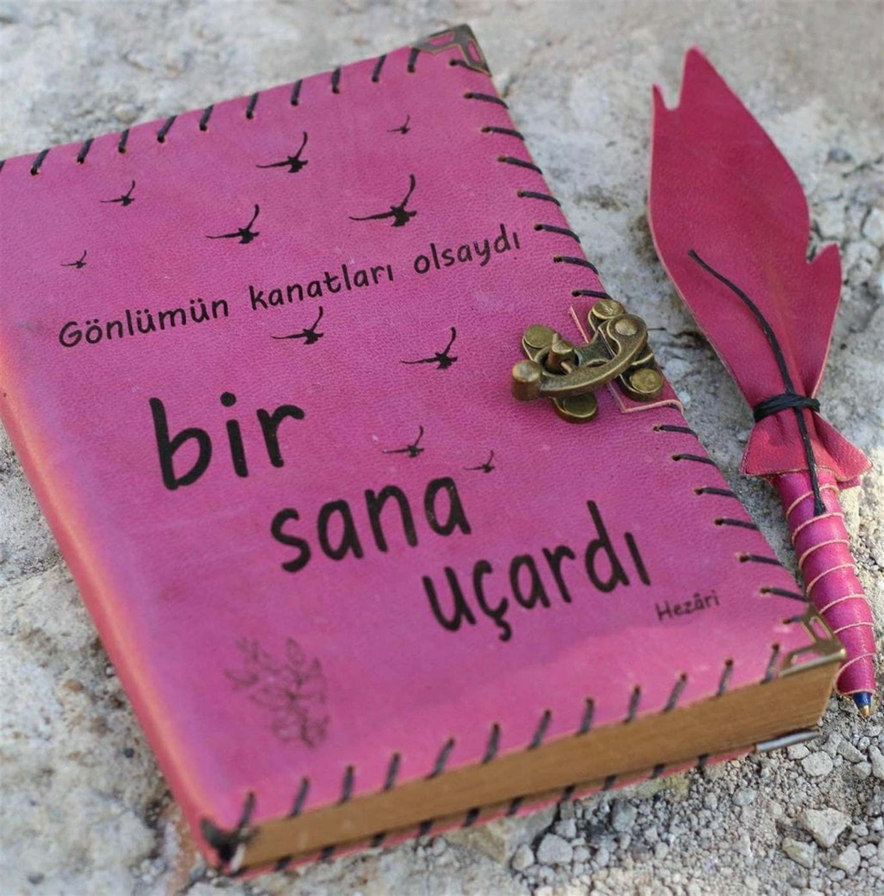 GÜNLÜK ANI DEFTERİ DERİ KAPLAMA KİŞİYE ÖZEL