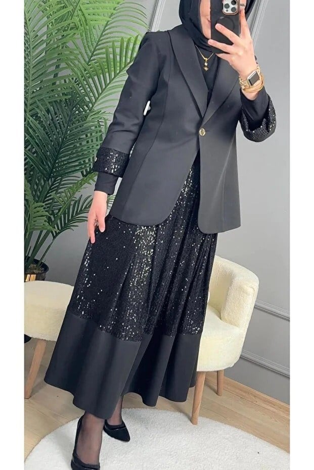 AHSEN BAYAN TAKIM 3517 Siyah