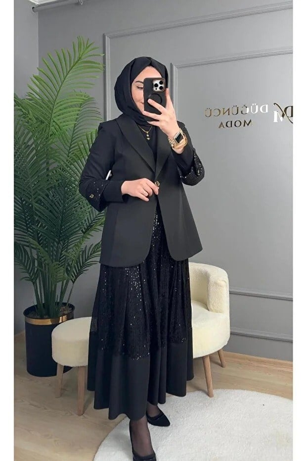 AHSEN BAYAN TAKIM 3517 Siyah