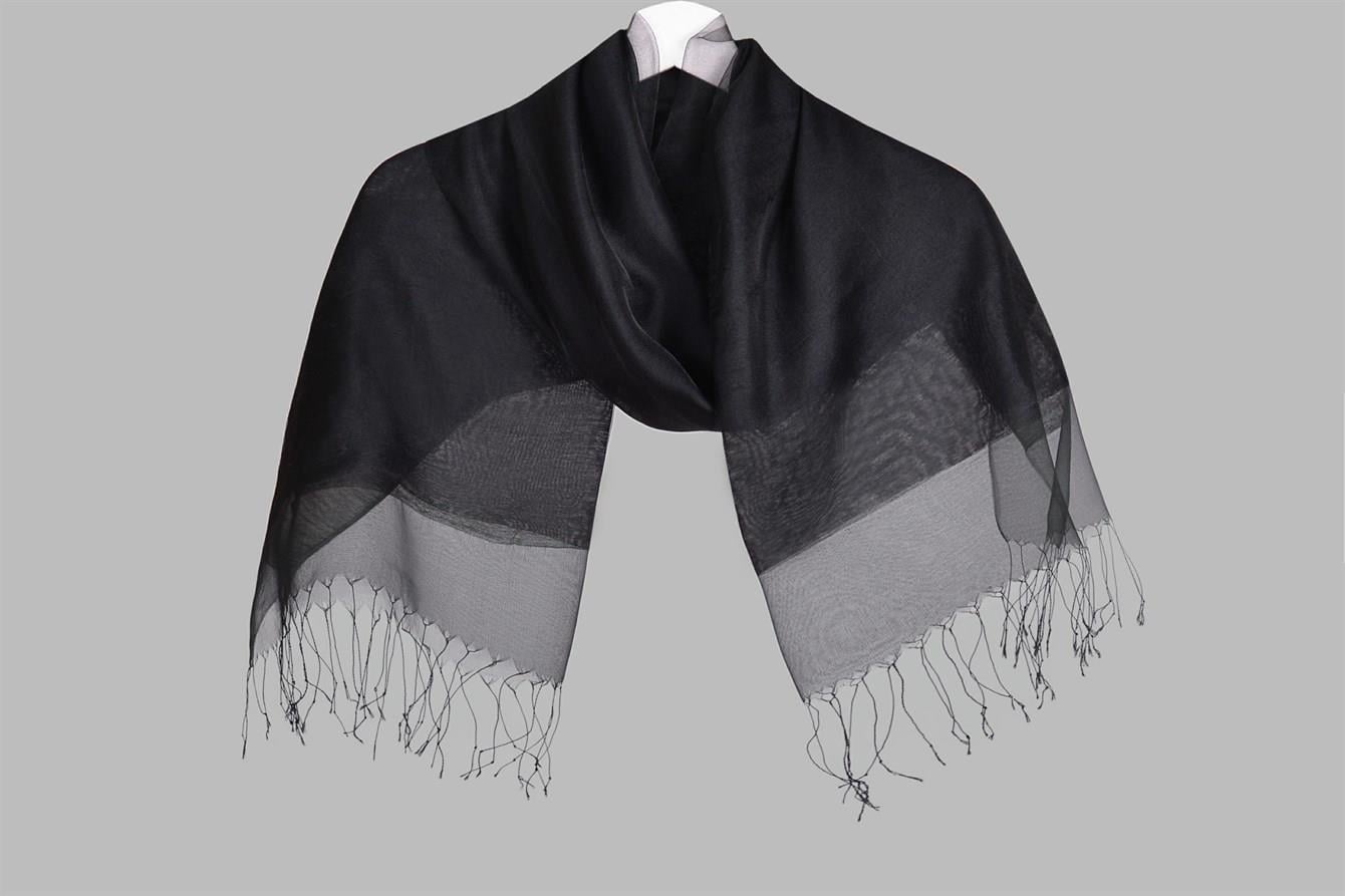 ARMANDA ÇİFT KATLI TÜL 0017 Siyah