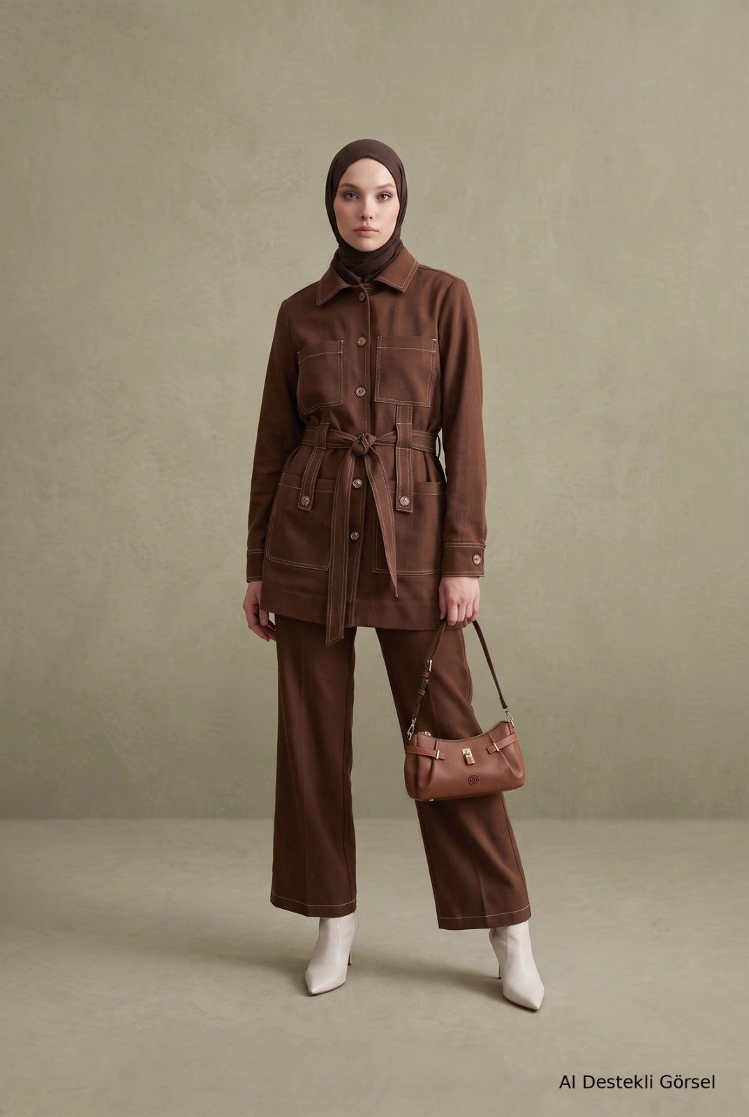 ARMİNE TREND TAKIM 26KT609 Taba