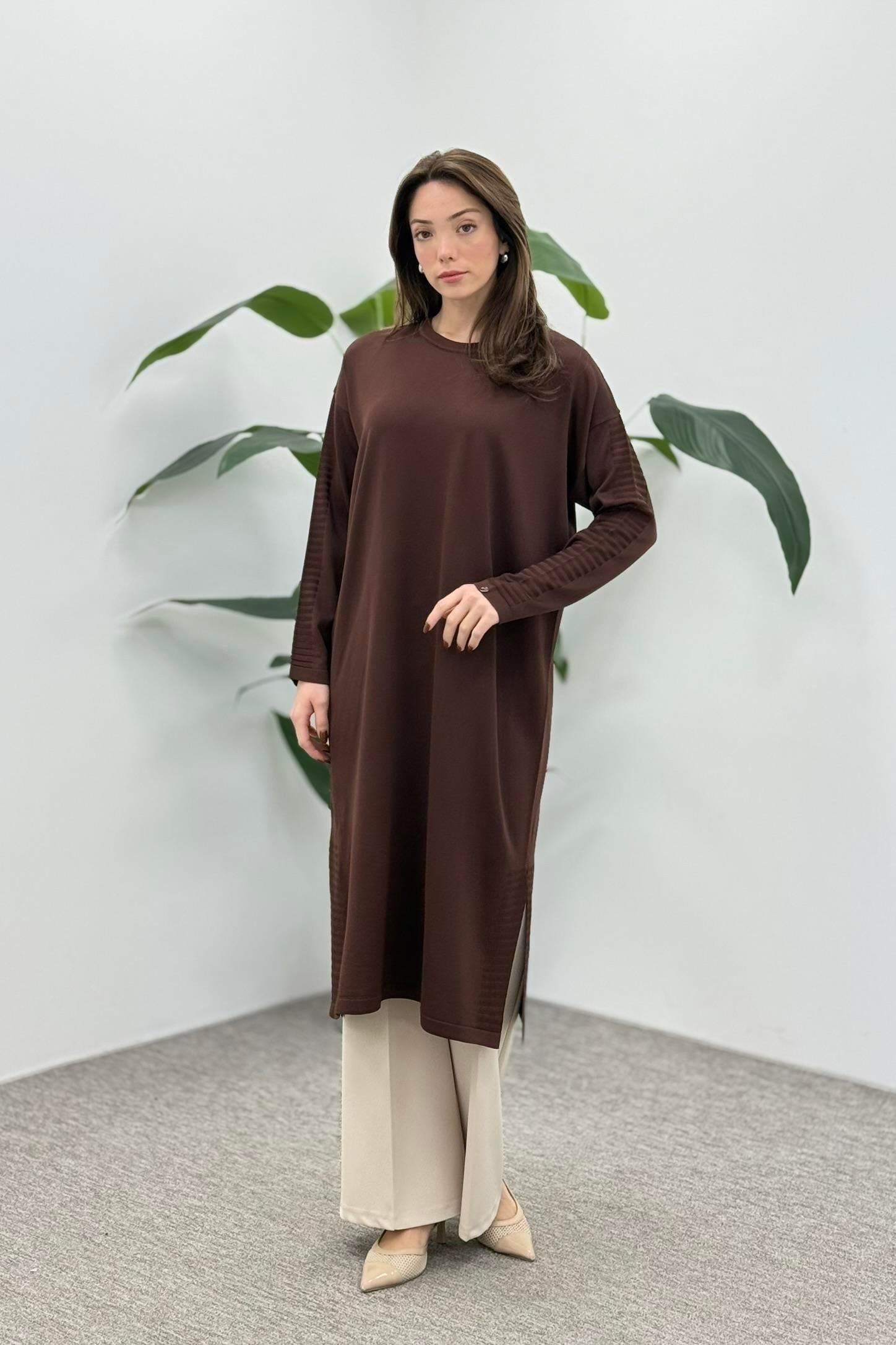 ARMİNE TREND TUNİK 25YTD4117 Kahve