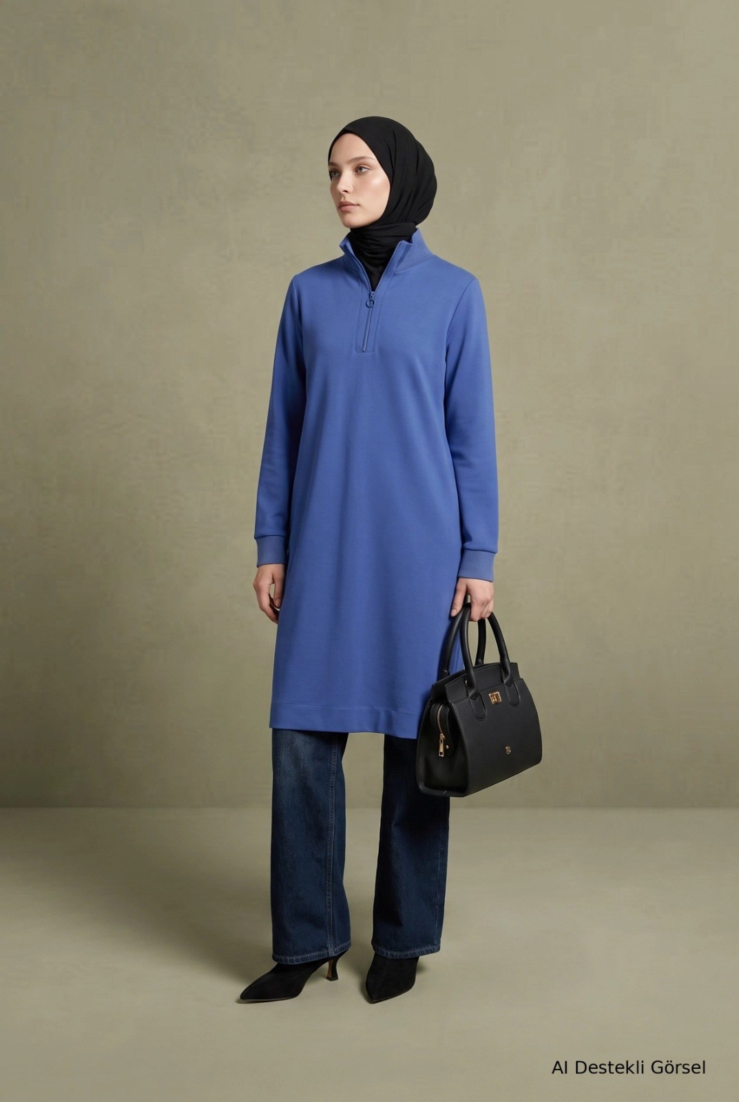 ARMİNE TREND TUNİK 26KT456 MAVİ