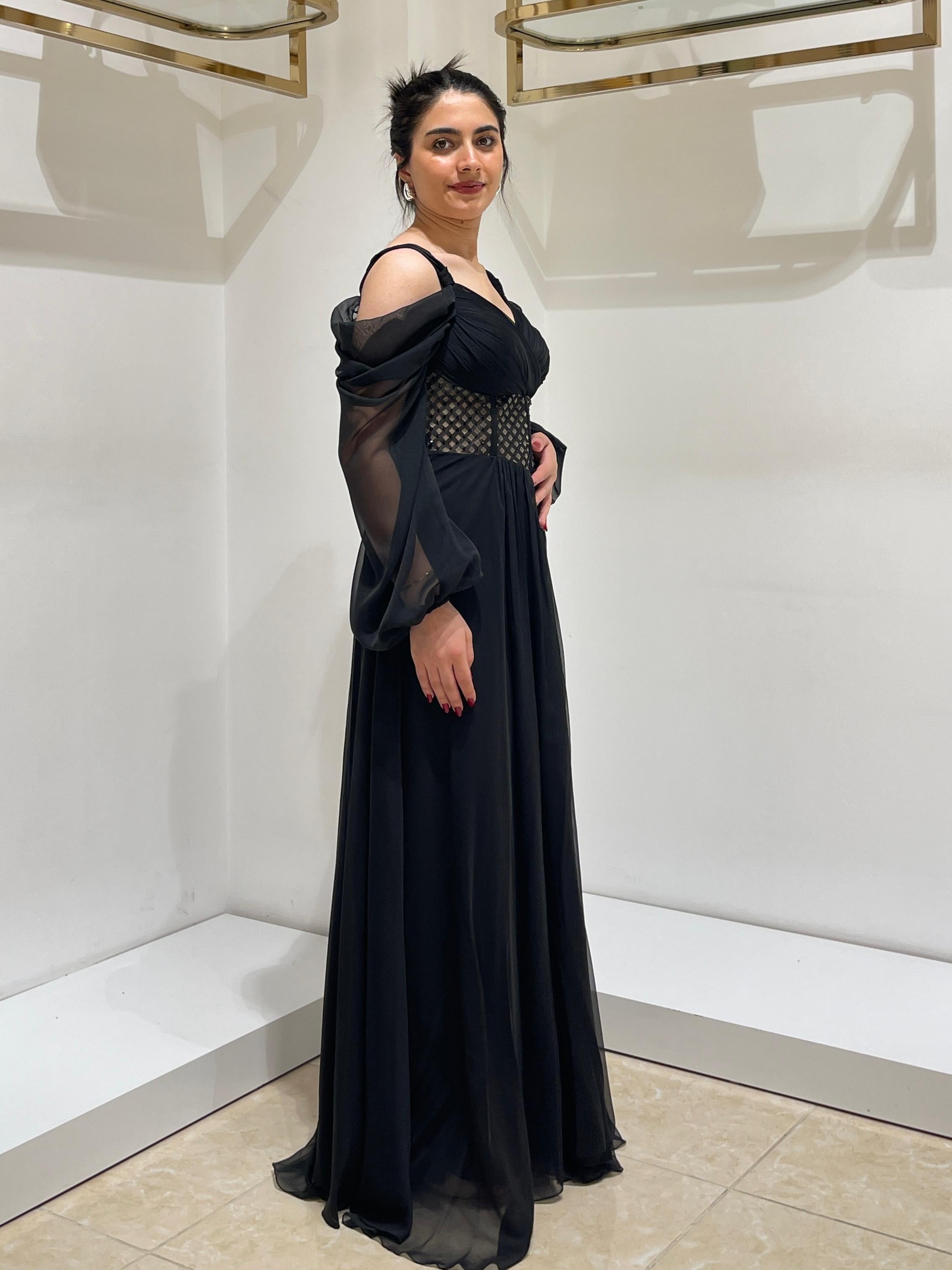 FOR COSTUME ABİYE 9044 Siyah