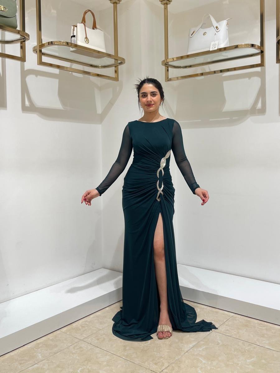 FOR COSTUME ABİYE 9269 ZÜMRÜT