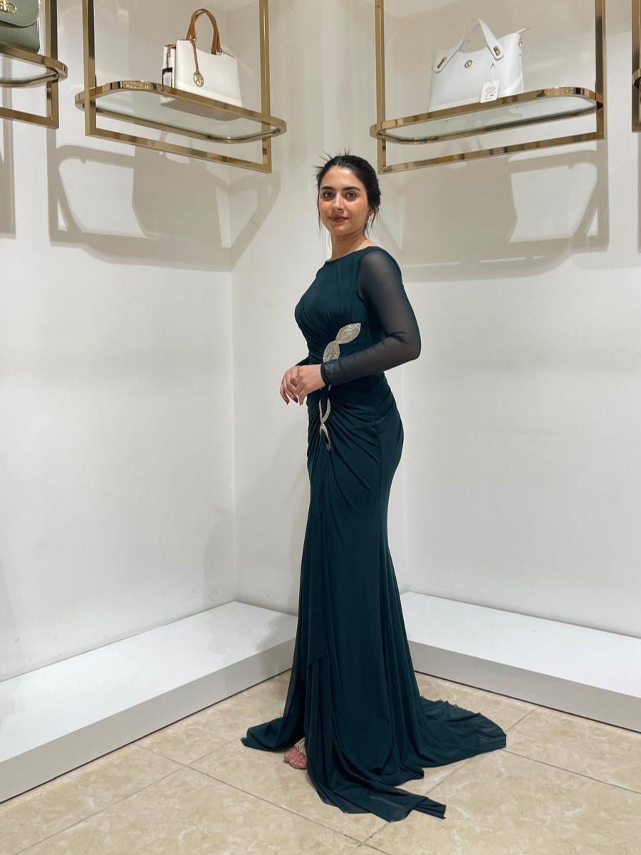 FOR COSTUME ABİYE 9269 ZÜMRÜT