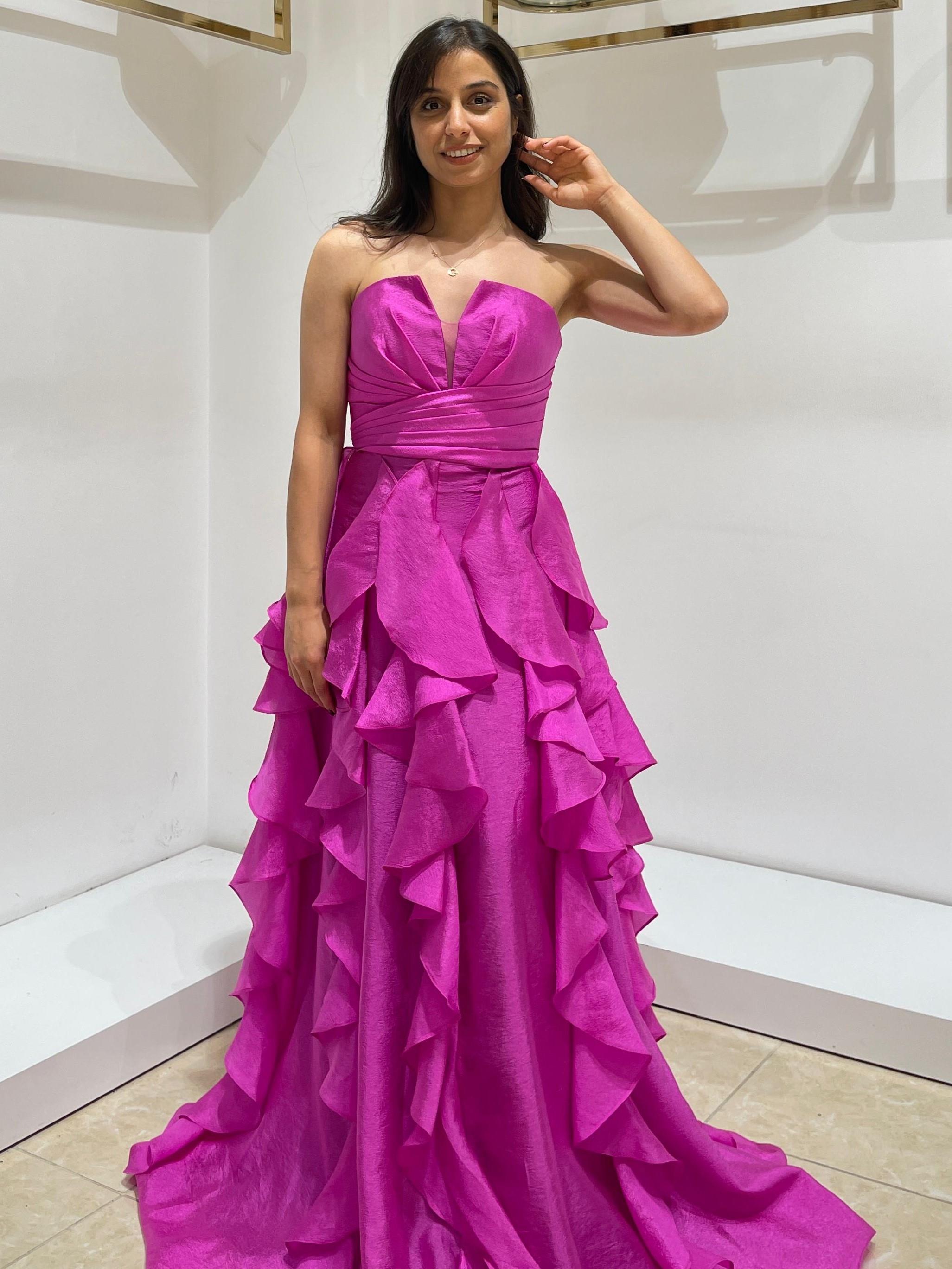 FOR COSTUME ABİYE 9385 FUŞYA