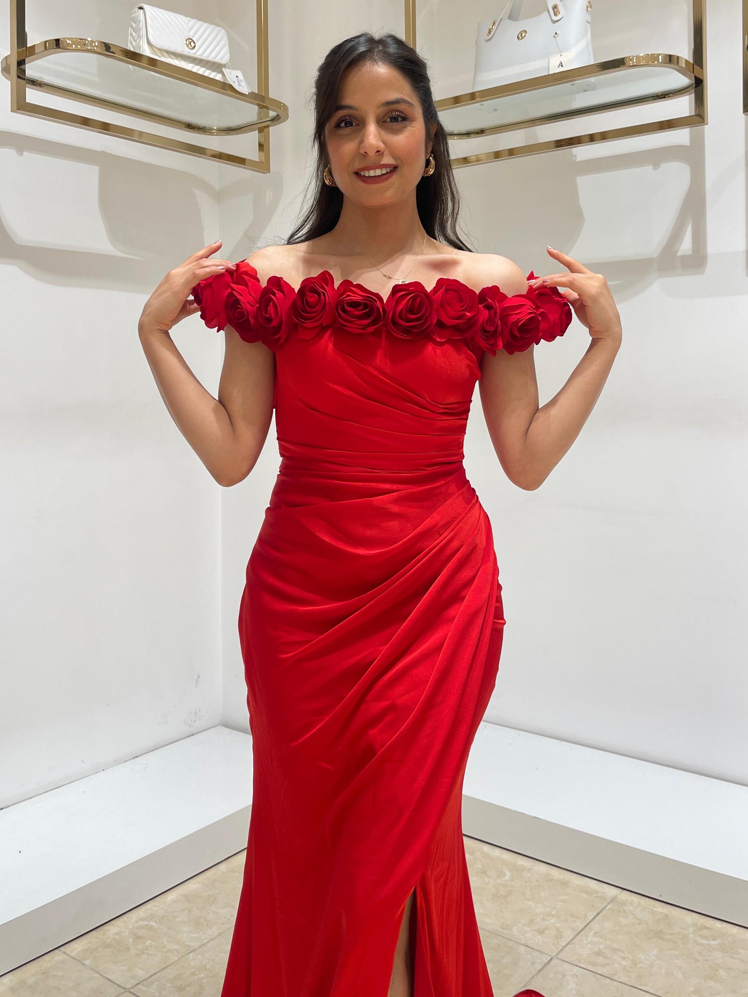 FOR COSTUME ABİYE 9523 Kırmızı