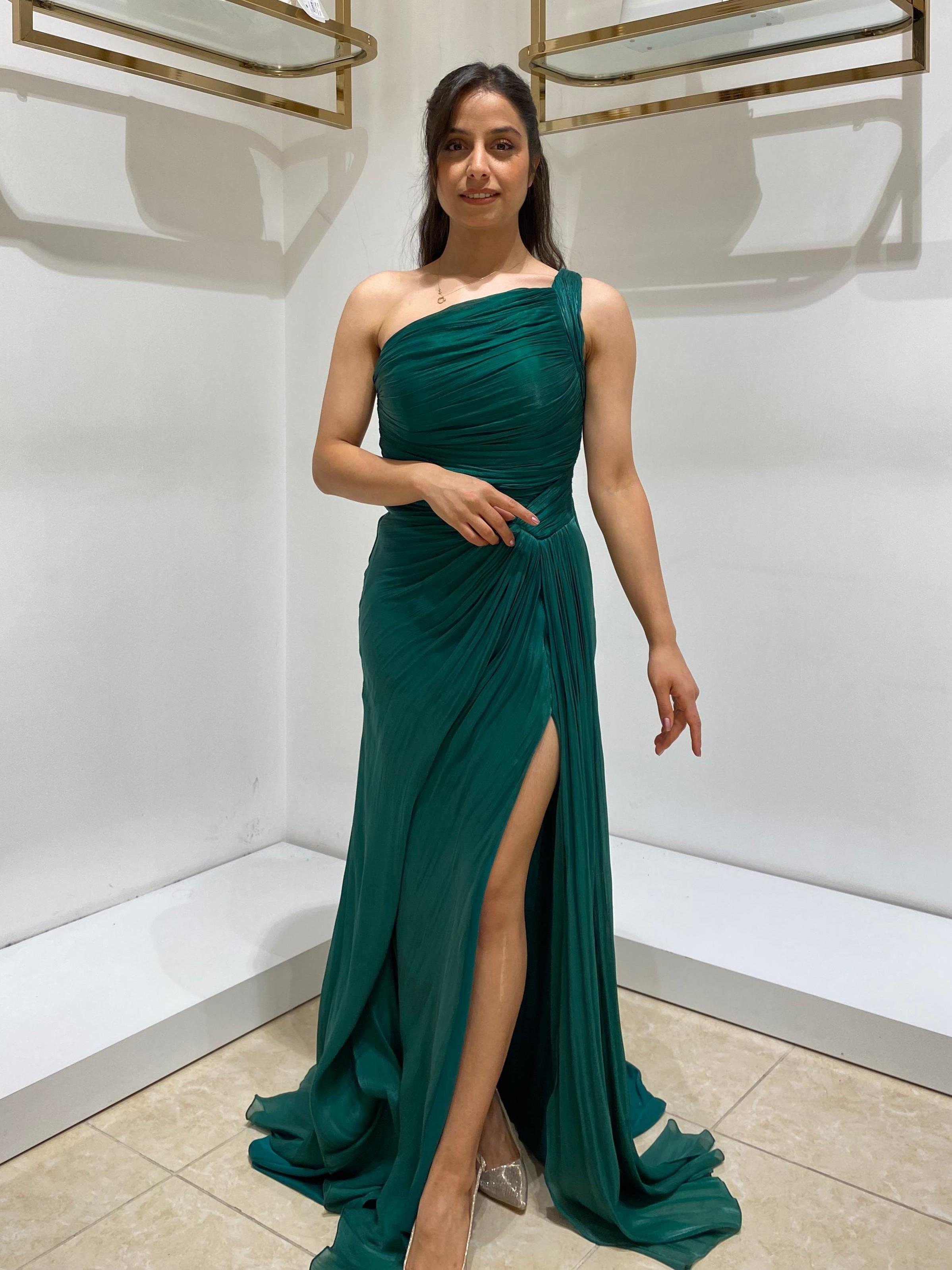 FOR COSTUME ABİYE 9558 ZÜMRÜT