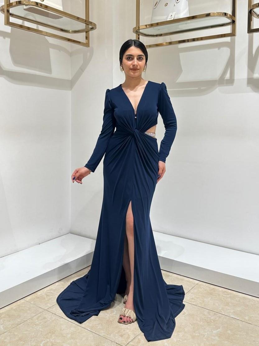 FOR COSTUME BAYAN ABİYE 8694 Lacivert