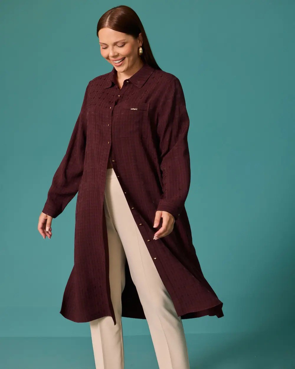 Gala-xi Tunik  - 10002621214010 Bordo