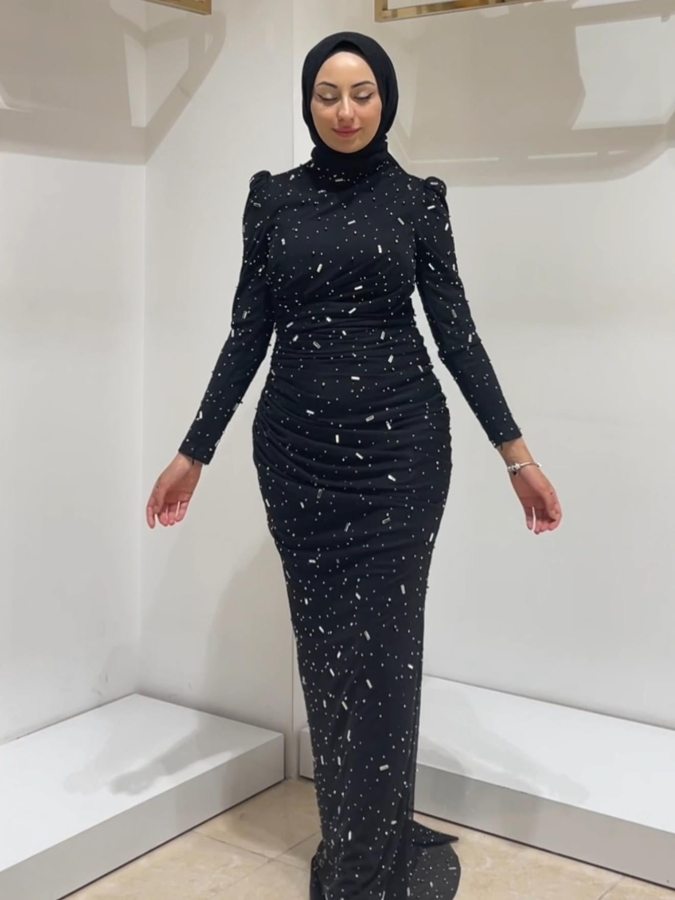 HENNİN BAYAN ABİYE 4740 Siyah