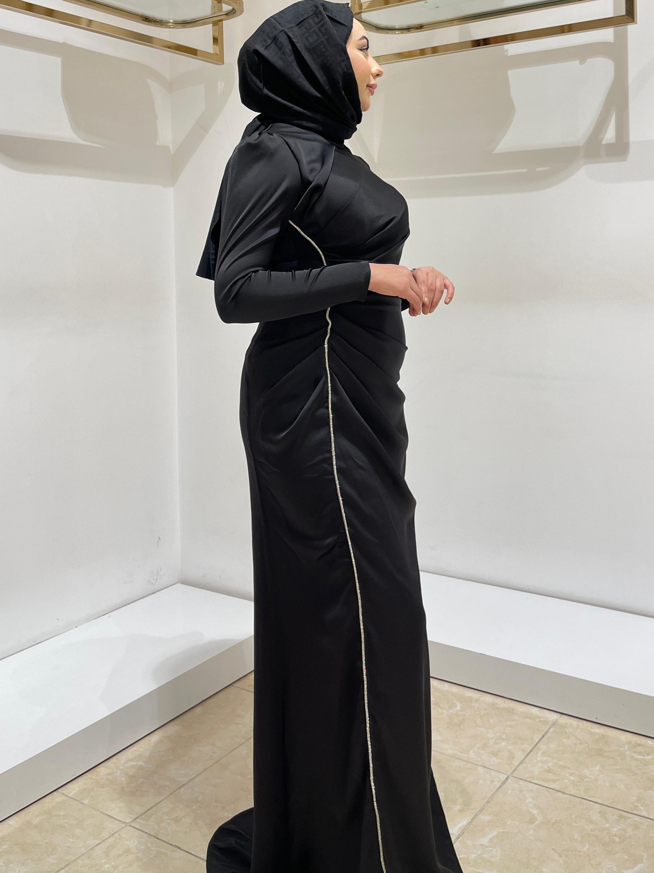 HENNİN BAYAN ABİYE 4749 Siyah