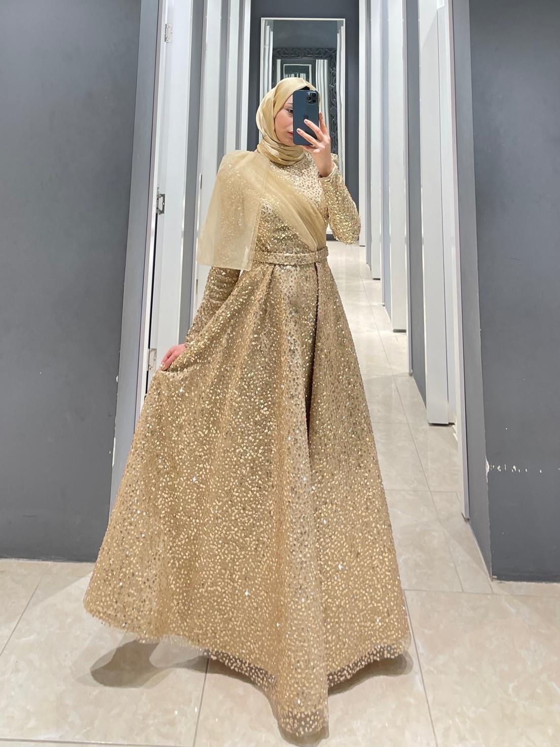 HENNİN BAYAN ABİYE 4766 Gold