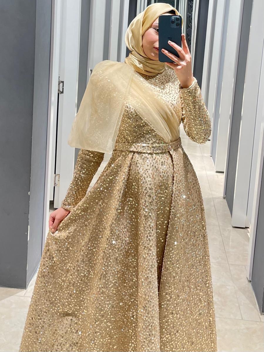HENNİN BAYAN ABİYE 4766 Gold