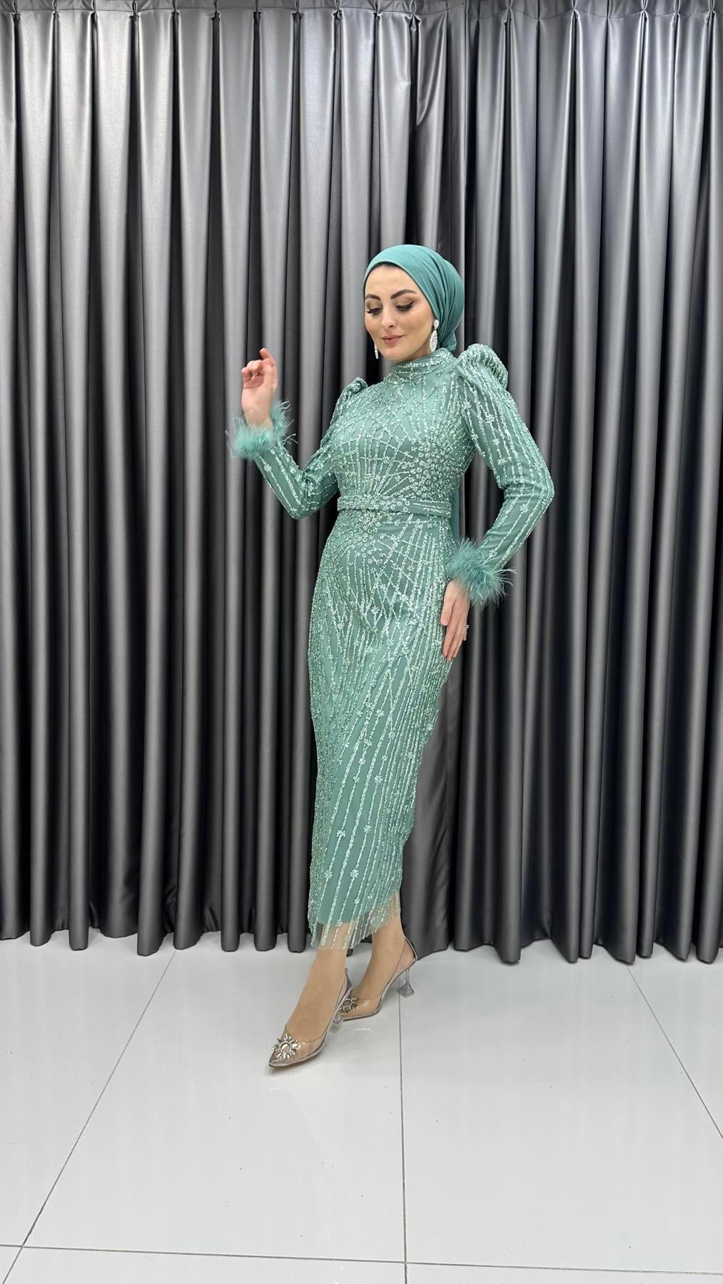 HENNİN BAYAN ABİYE 4767 Mint