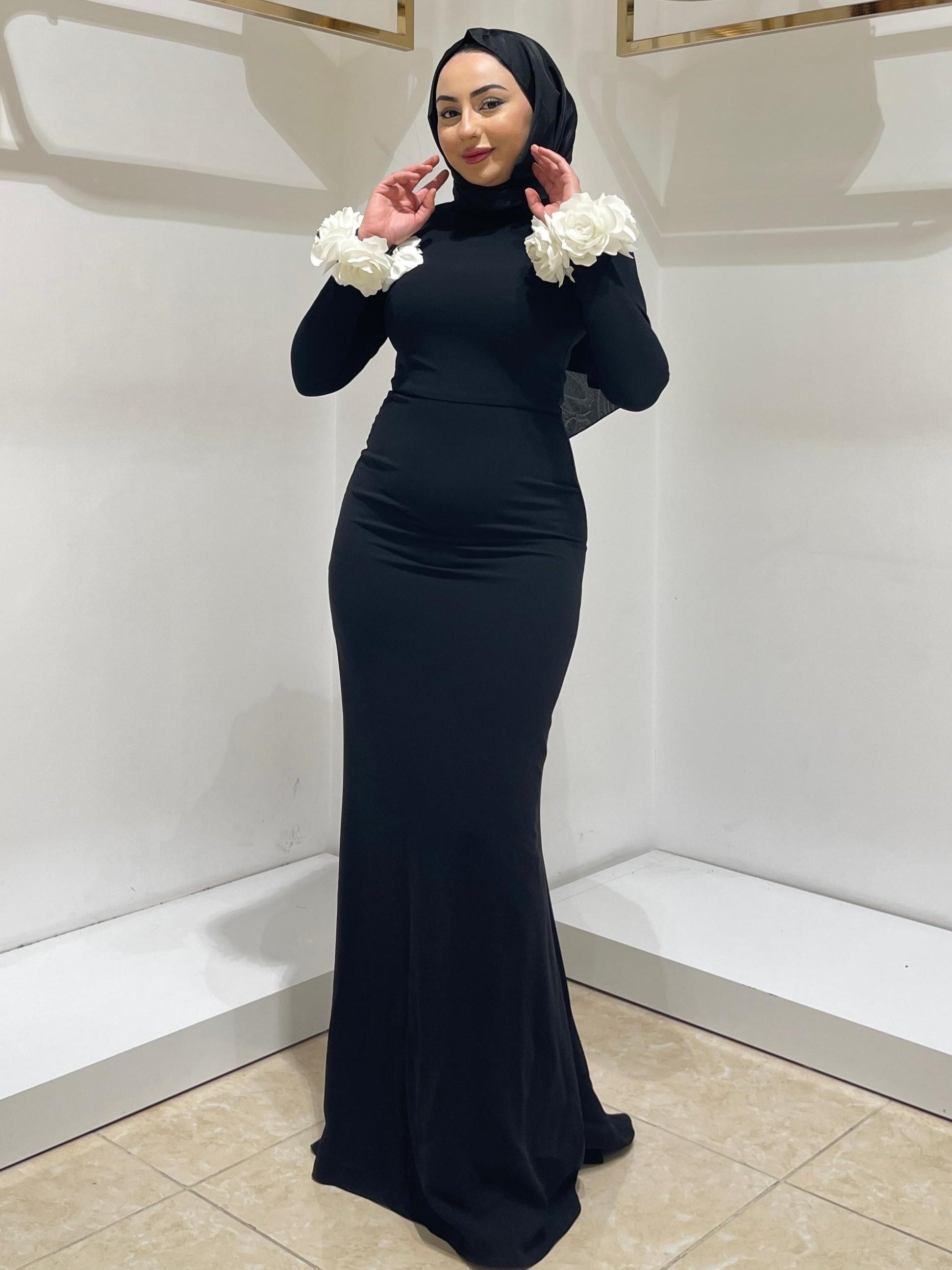 HENNİN BAYAN ABİYE 4835 Siyah