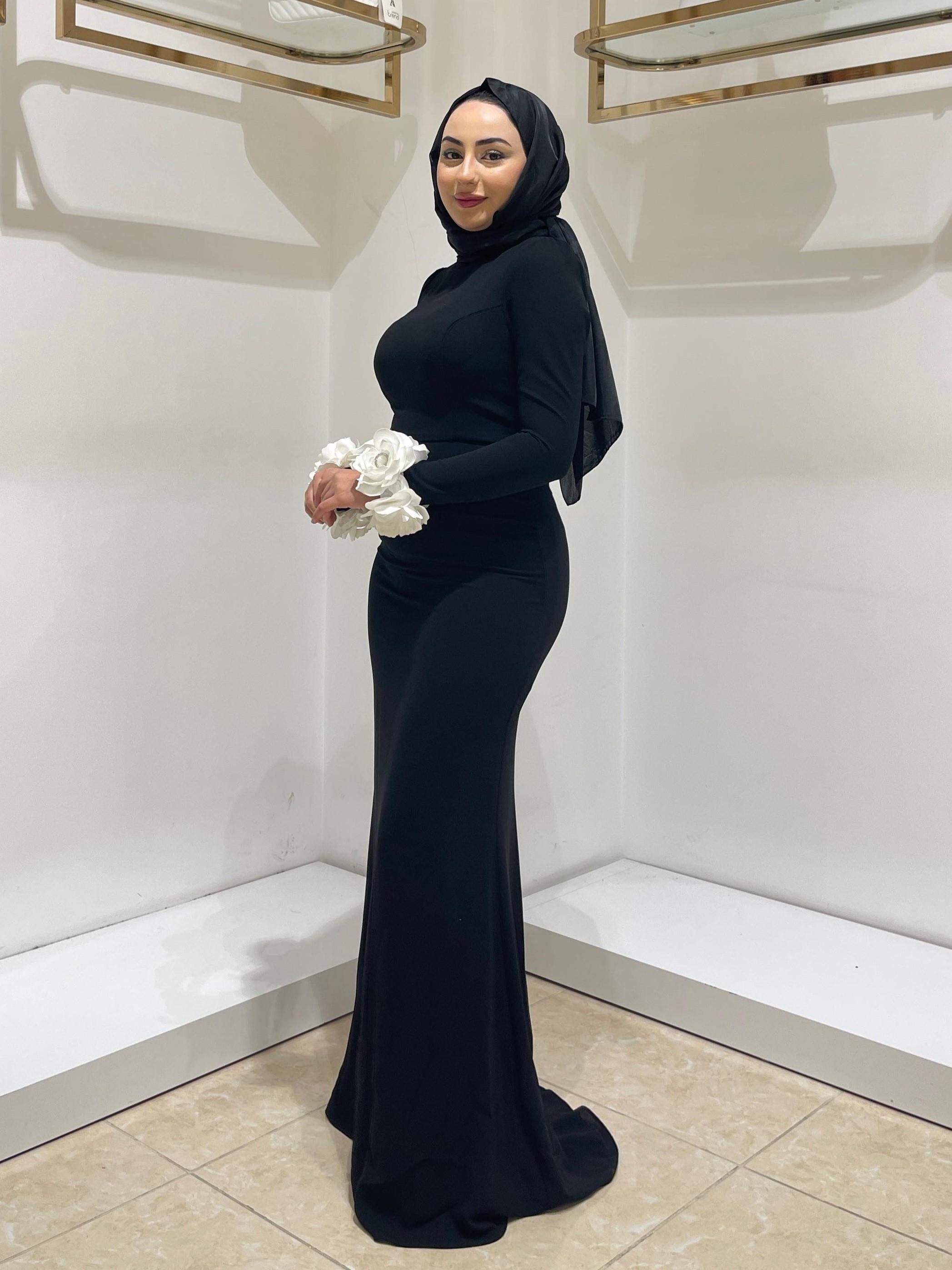 HENNİN BAYAN ABİYE 4835 Siyah