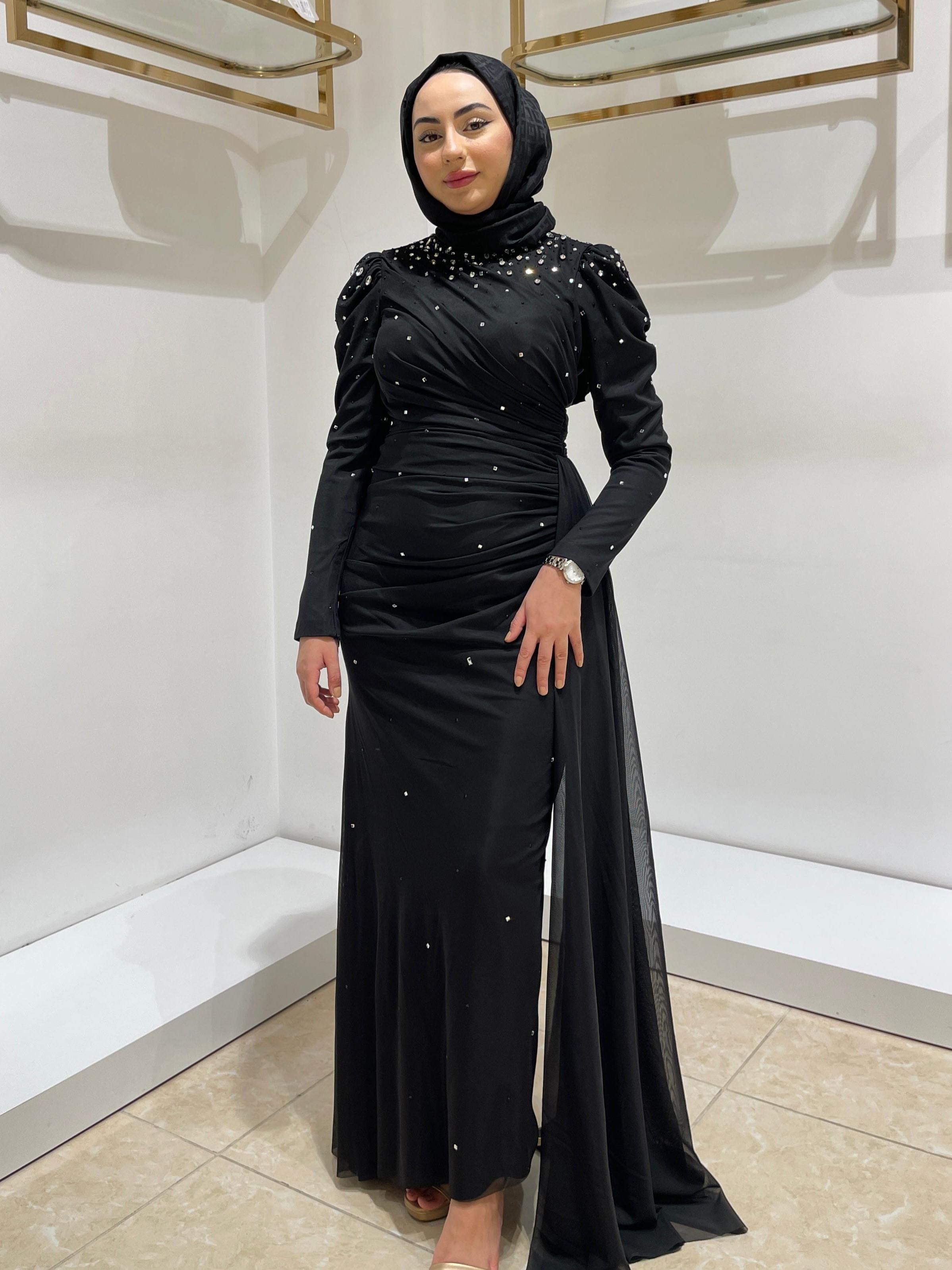 HENNİN BAYAN ABİYE 4847 Siyah