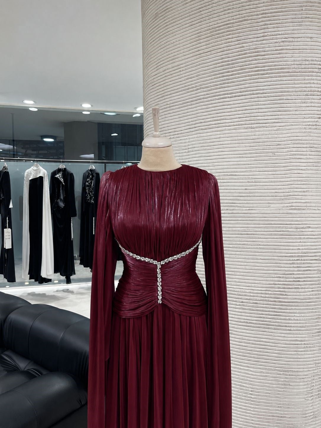 HENNİN BAYAN ABİYE 5513 BORDO