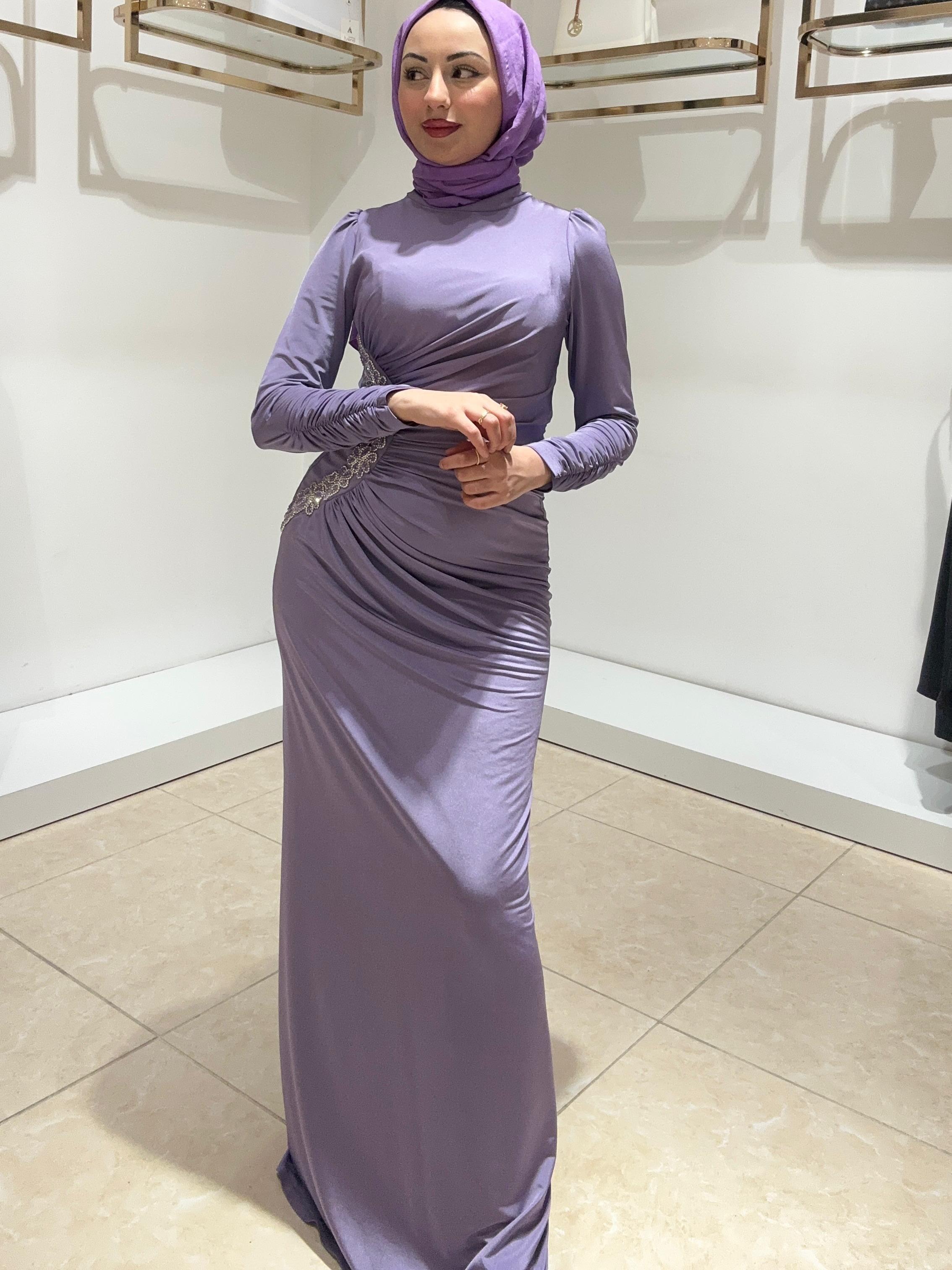 HENNİN TESETTÜR BAYAN ABİYE 4631 Lila