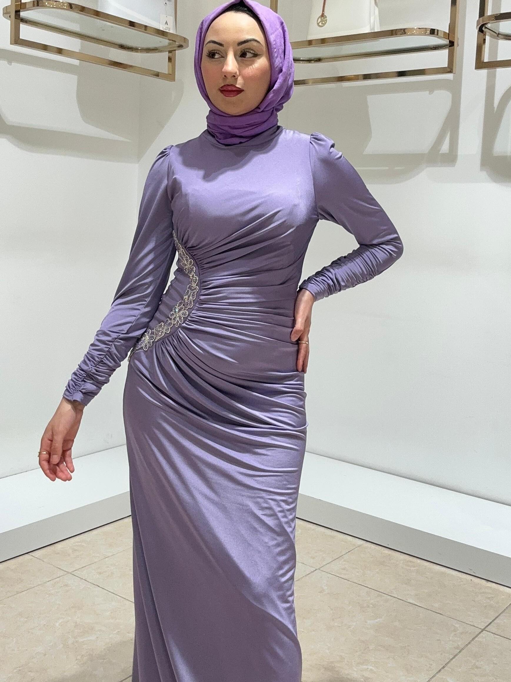 HENNİN TESETTÜR BAYAN ABİYE 4631 Lila